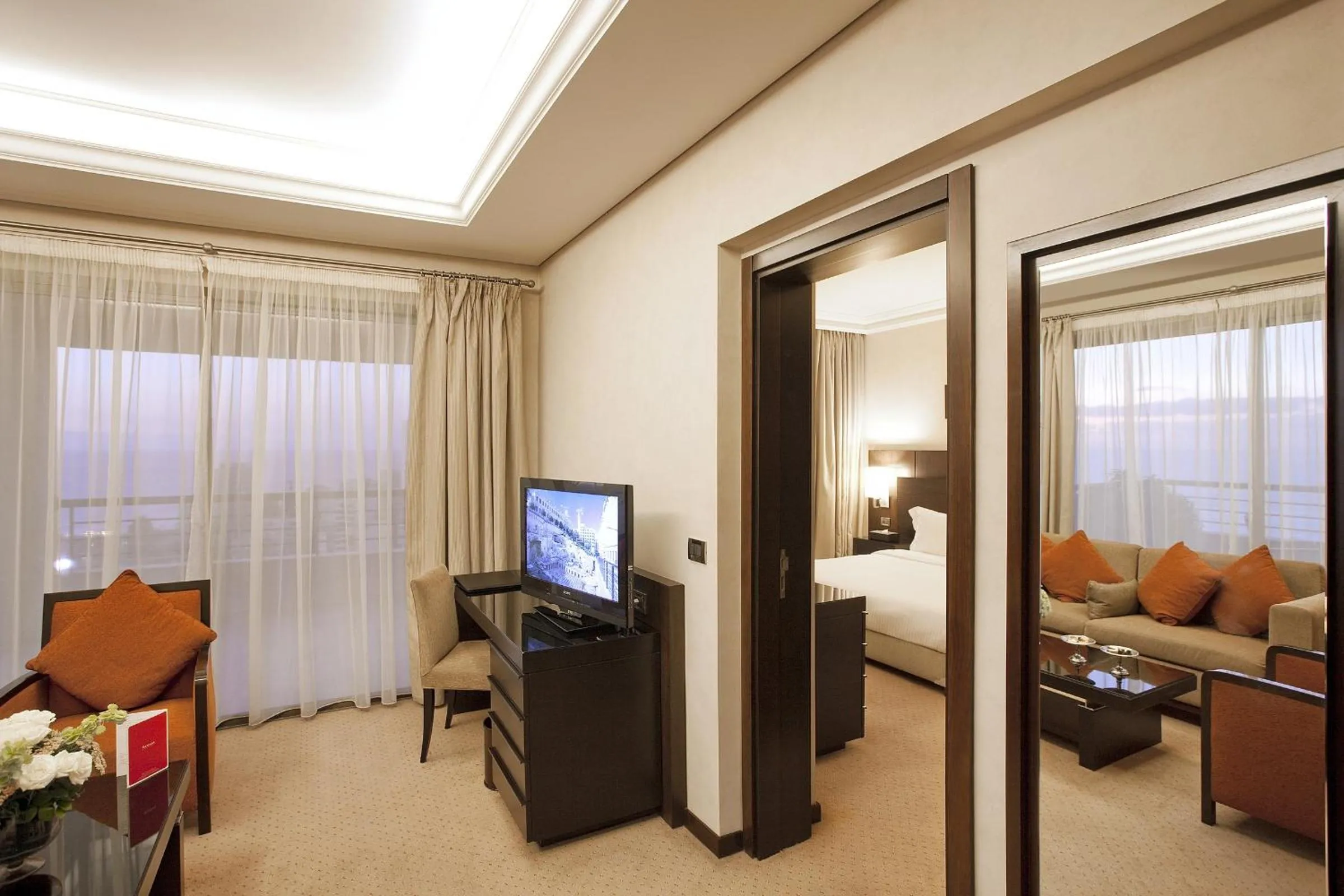 TV and multimedia, Bed in Ramada Plaza by Wyndham Beirut Raouche