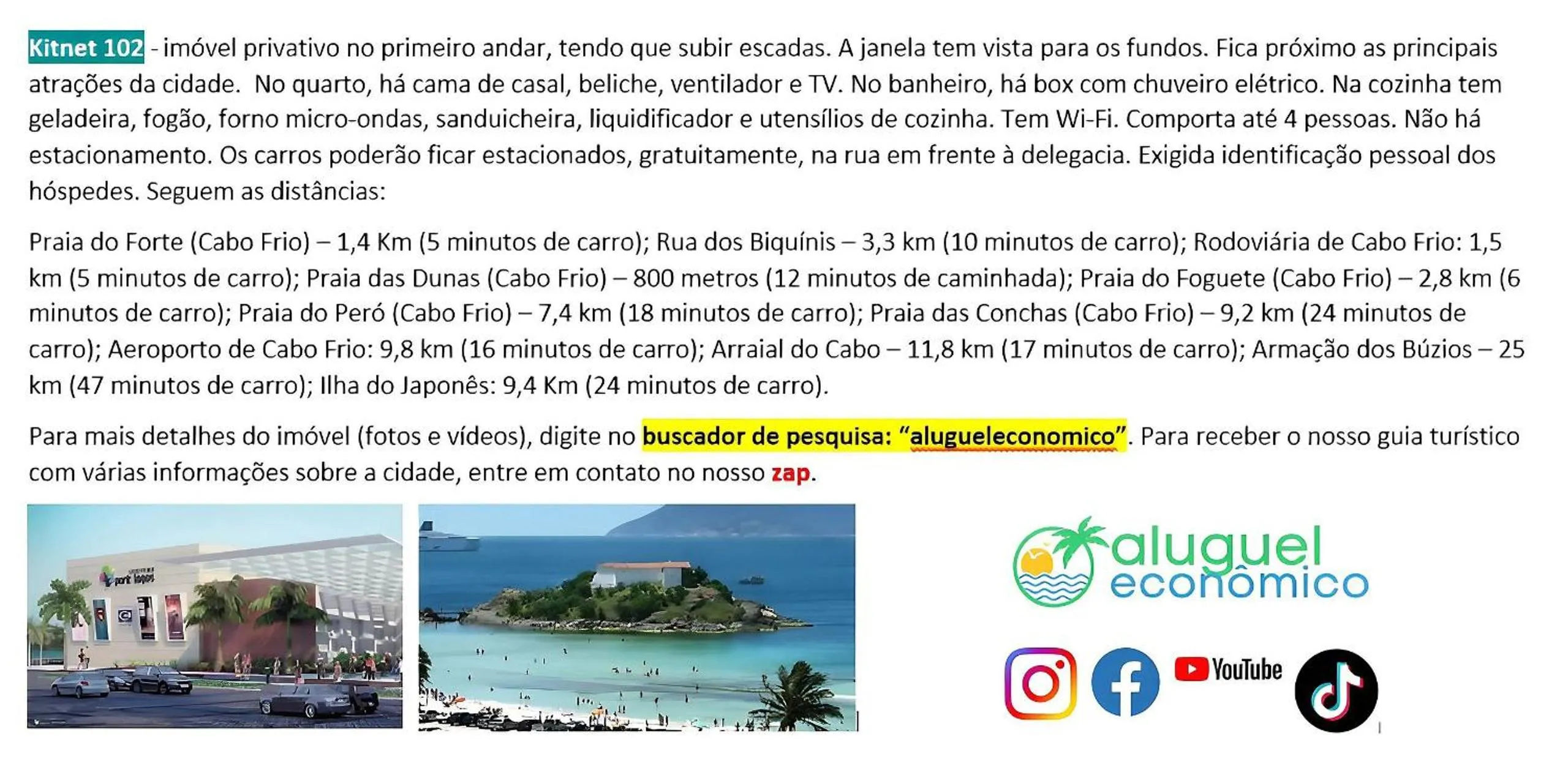 Activities in Cabo Frio - Jardim Caiçara - Aluguel Econômico