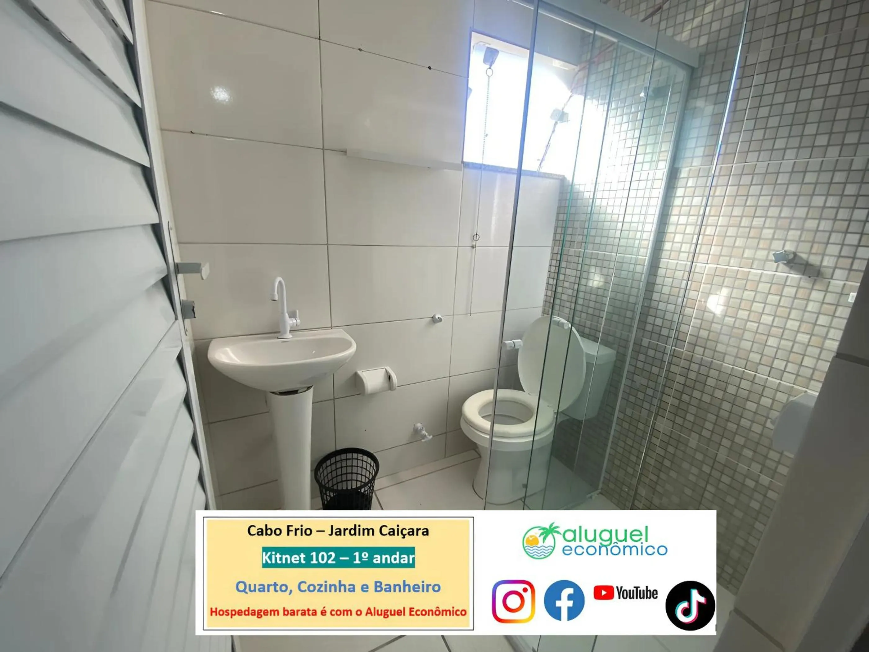 Bathroom in Cabo Frio - Jardim Caiçara - Aluguel Econômico