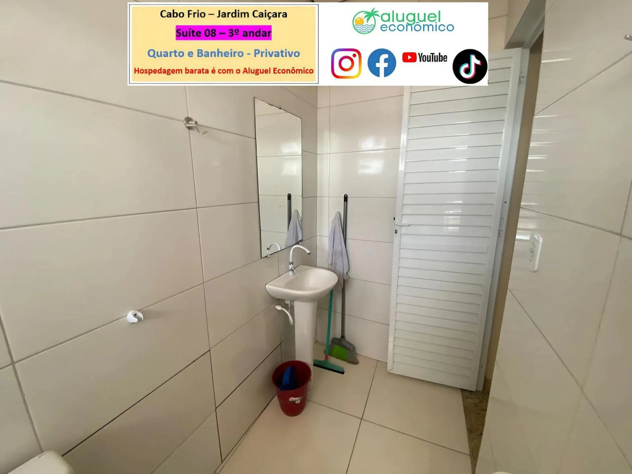 Toilet in Cabo Frio - Jardim Caiçara - Aluguel Econômico