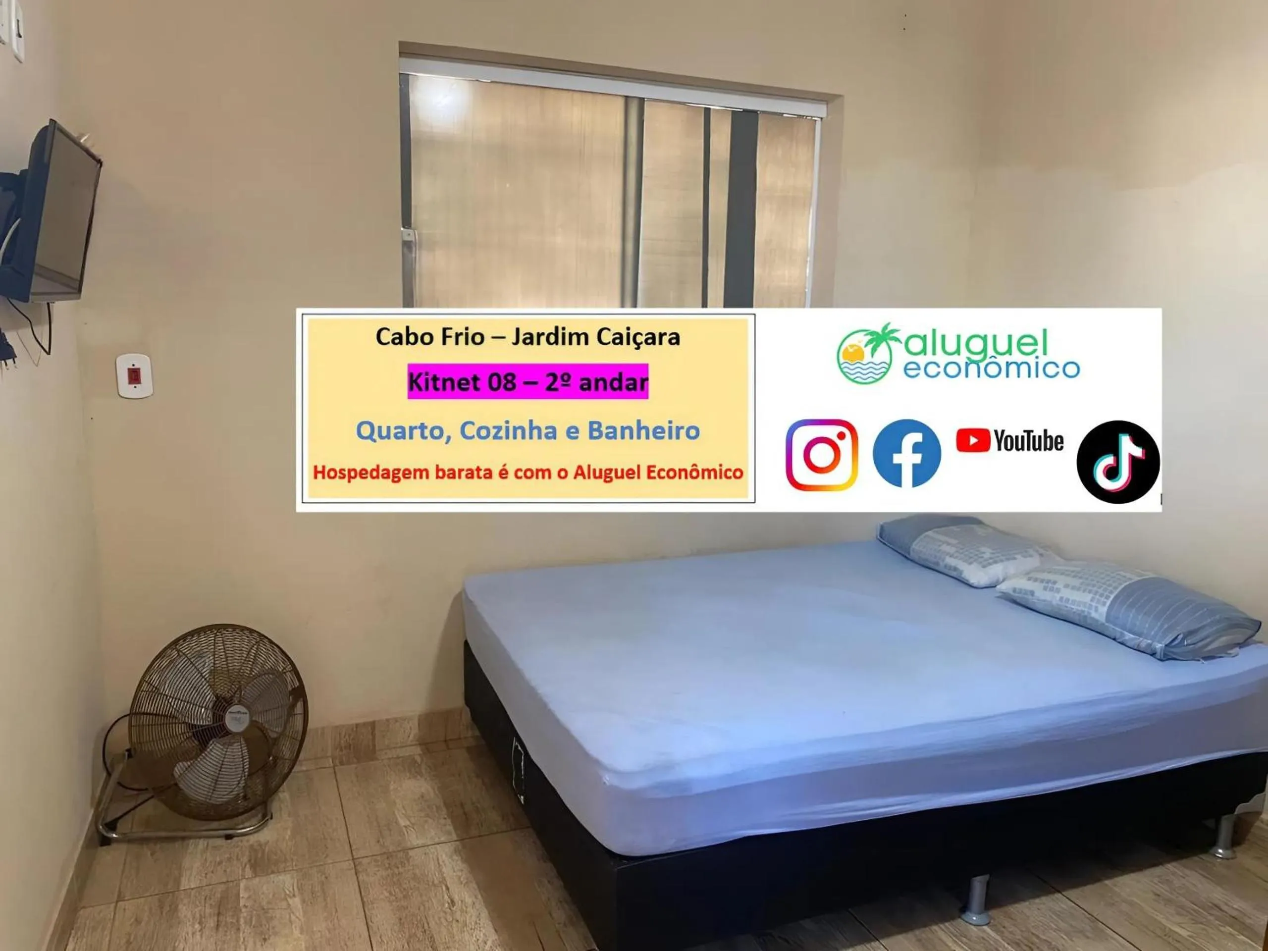 Bedroom, Bed in Cabo Frio - Jardim Caiçara - Aluguel Econômico