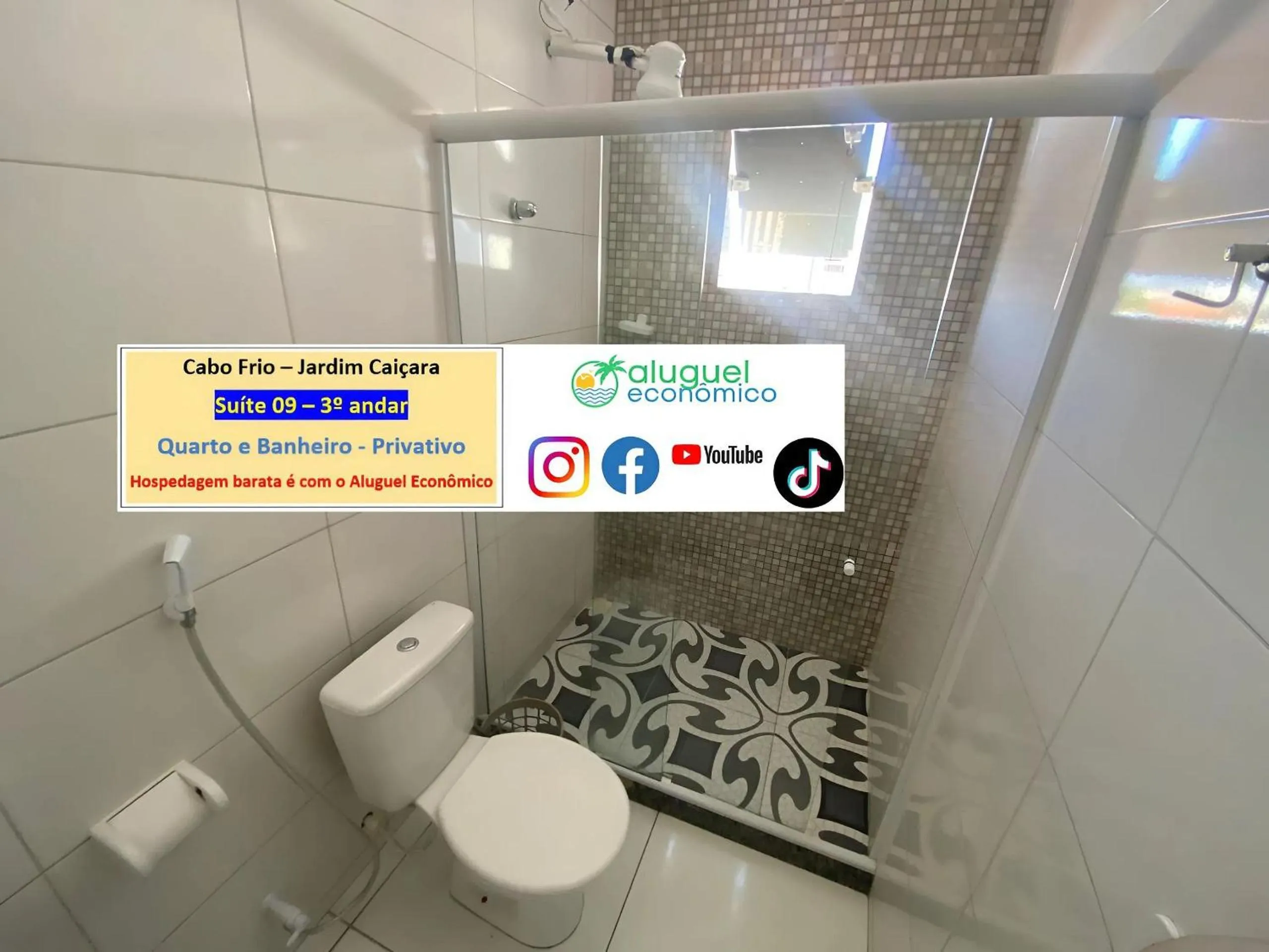 Toilet in Cabo Frio - Jardim Caiçara - Aluguel Econômico