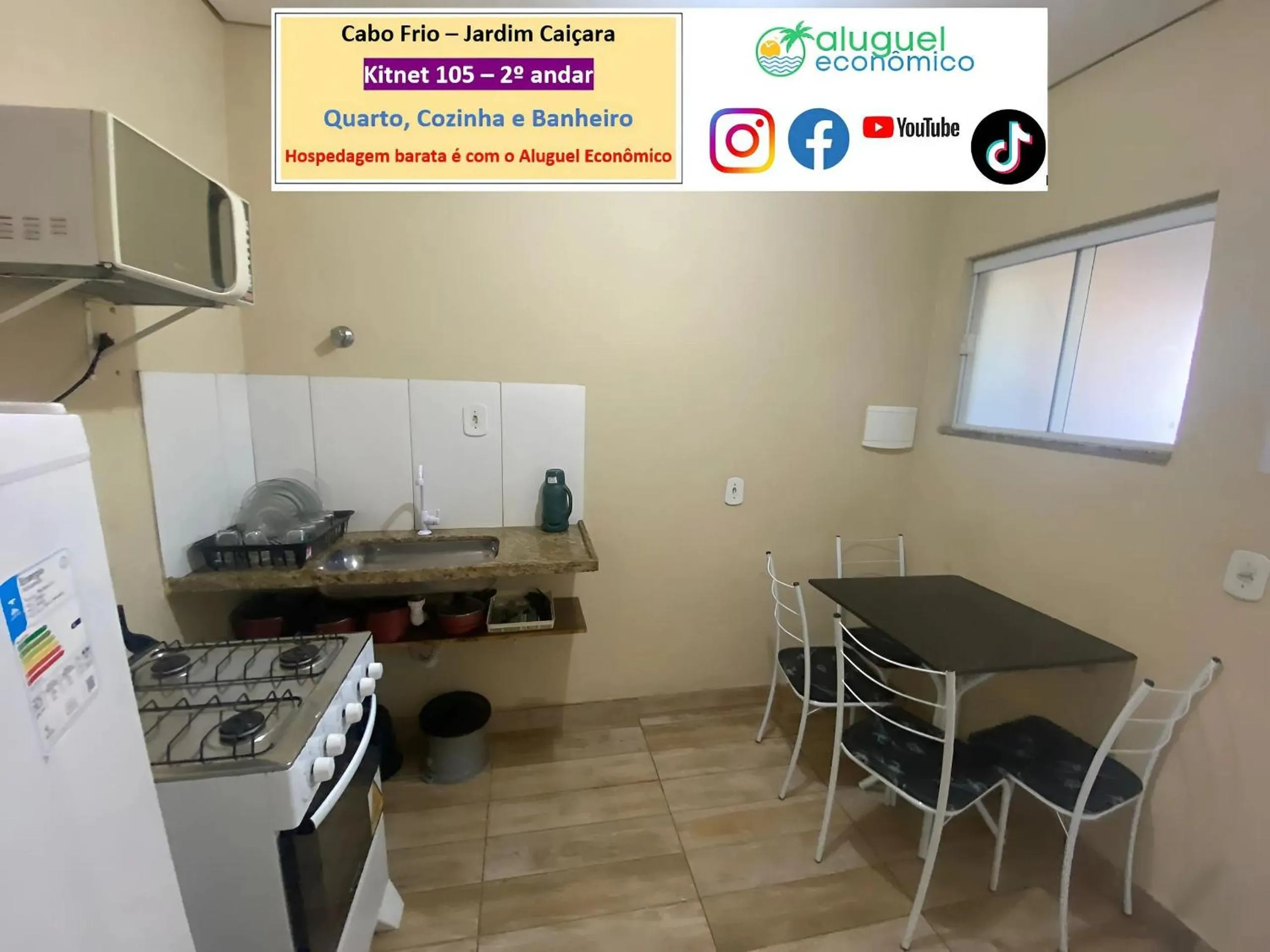 Kitchen or kitchenette in Cabo Frio - Jardim Caiçara - Aluguel Econômico