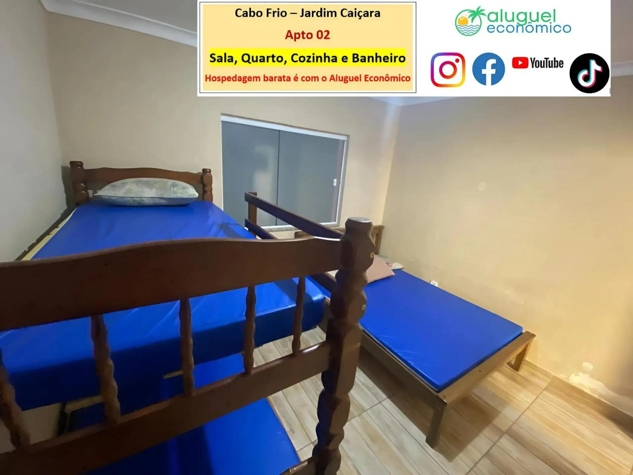 Bedroom, Bed in Cabo Frio - Jardim Caiçara - Aluguel Econômico