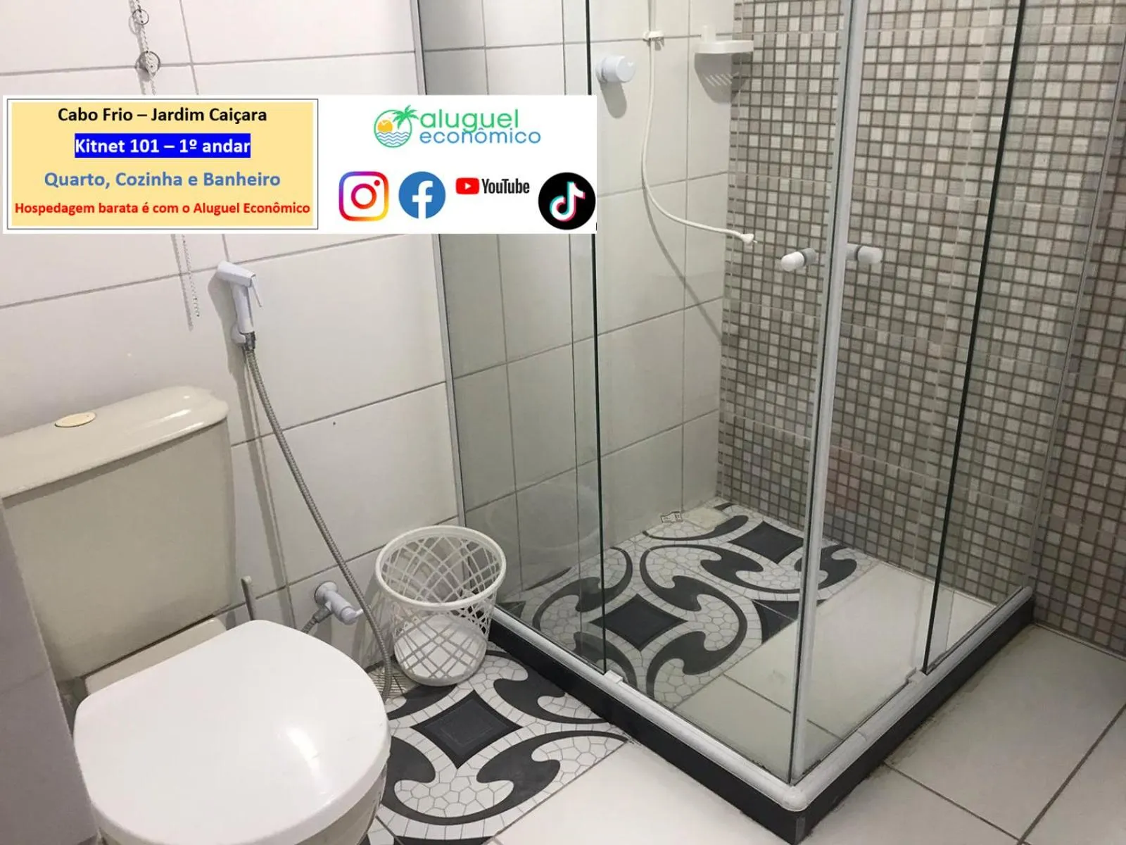 Bathroom in Cabo Frio - Jardim Caiçara - Aluguel Econômico