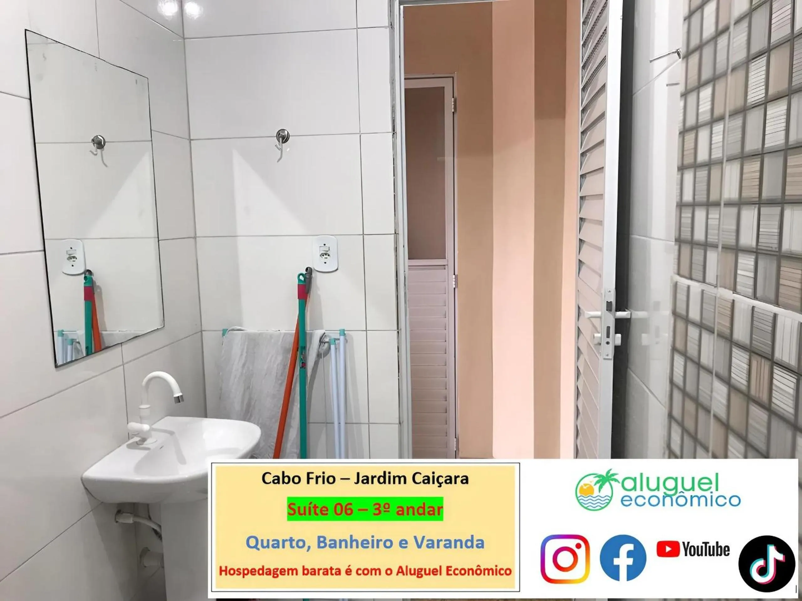 Toilet in Cabo Frio - Jardim Caiçara - Aluguel Econômico