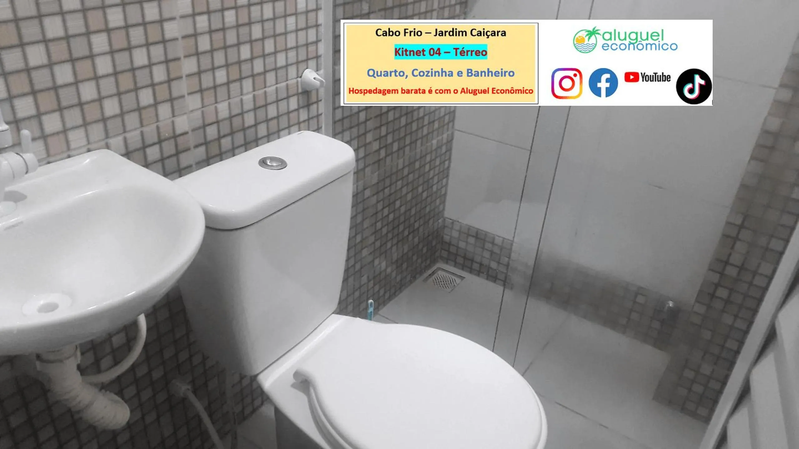 Toilet in Cabo Frio - Jardim Caiçara - Aluguel Econômico