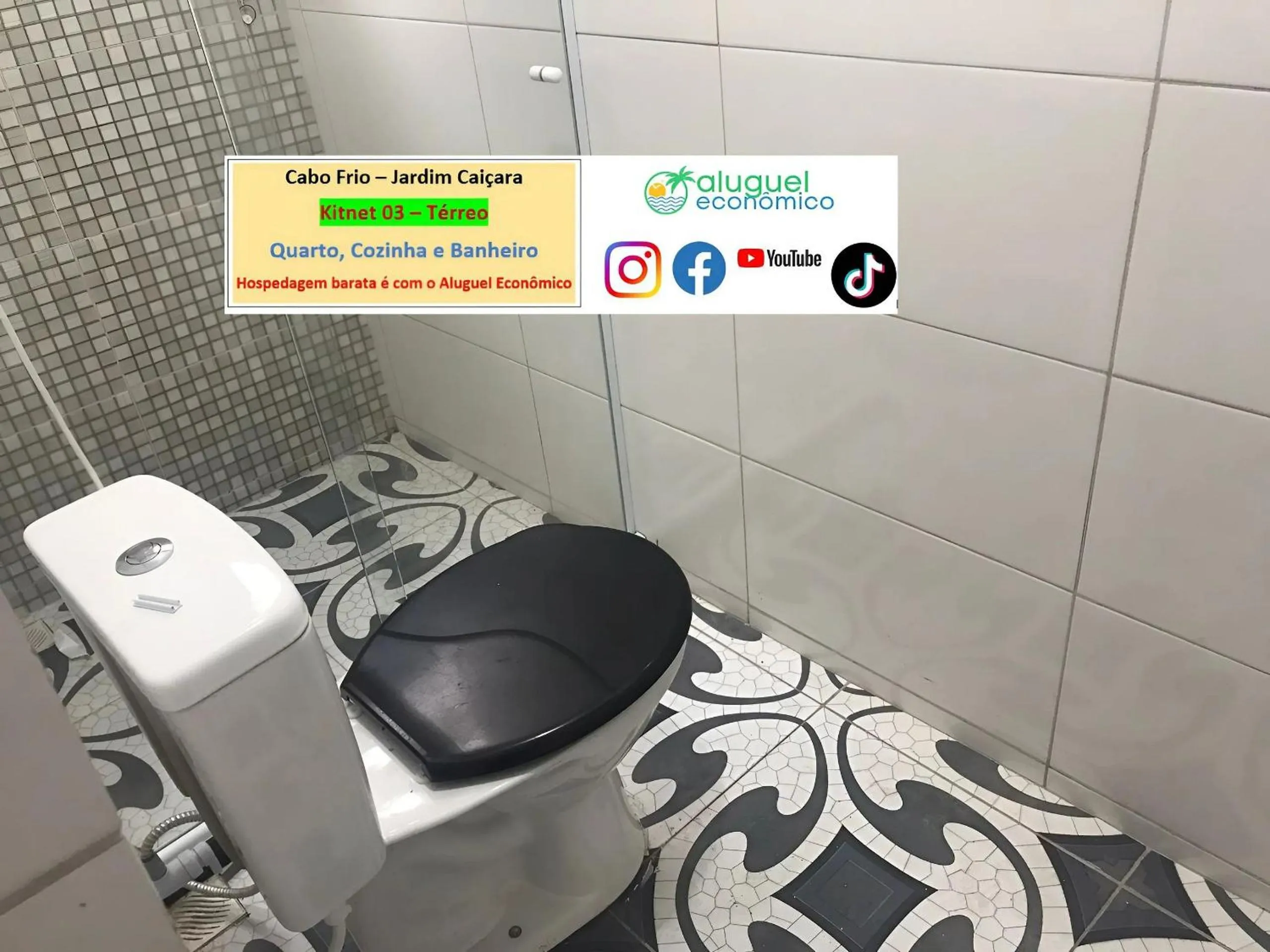 Toilet in Cabo Frio - Jardim Caiçara - Aluguel Econômico