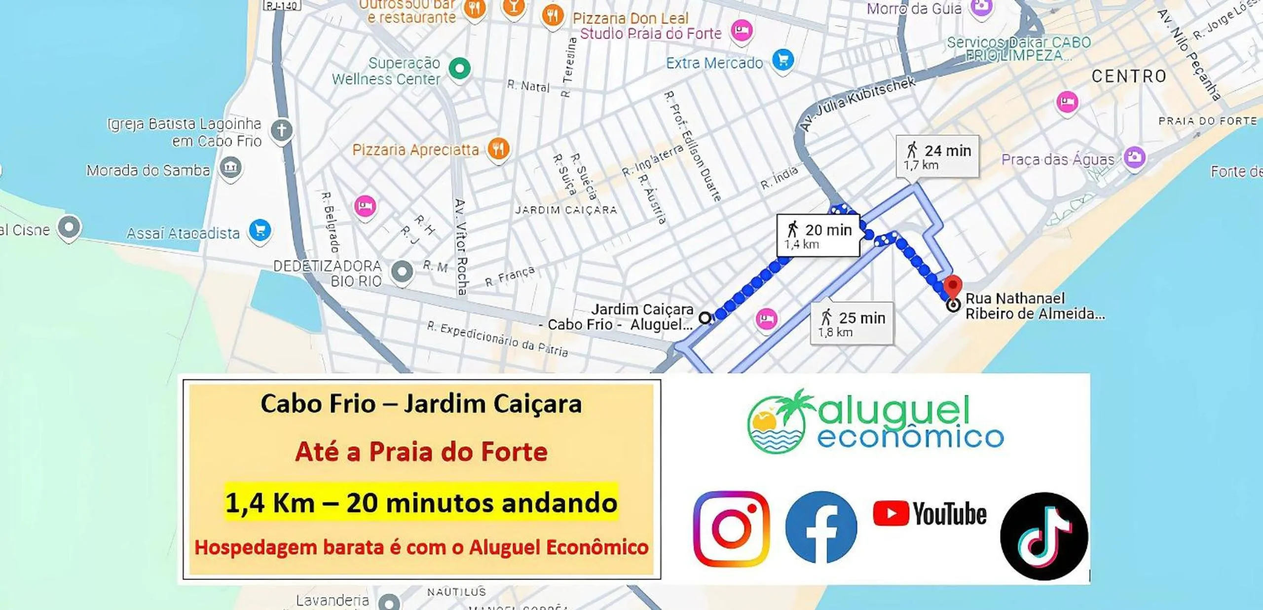 Location in Cabo Frio - Jardim Caiçara - Aluguel Econômico