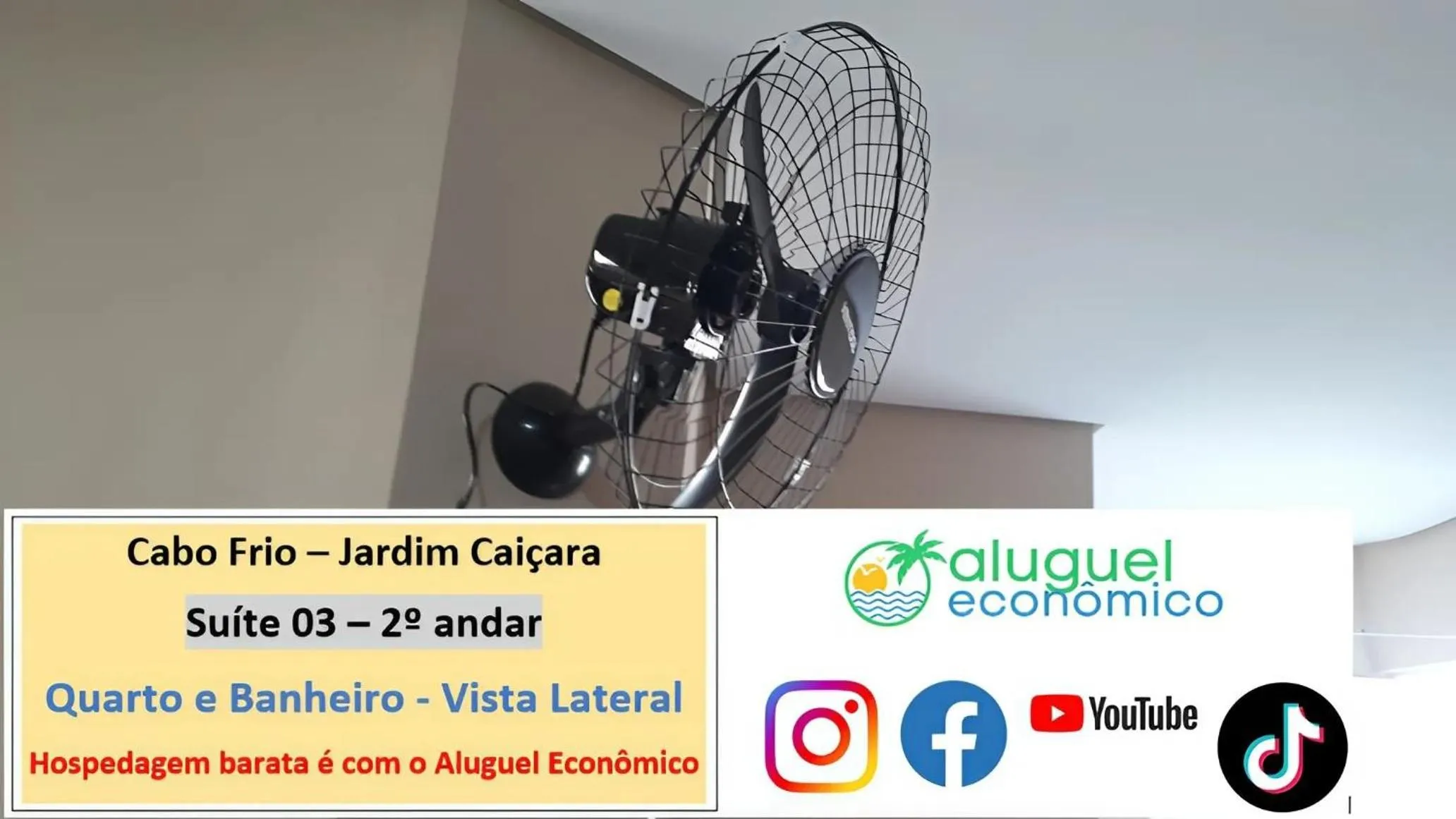 Bedroom in Cabo Frio - Jardim Caiçara - Aluguel Econômico