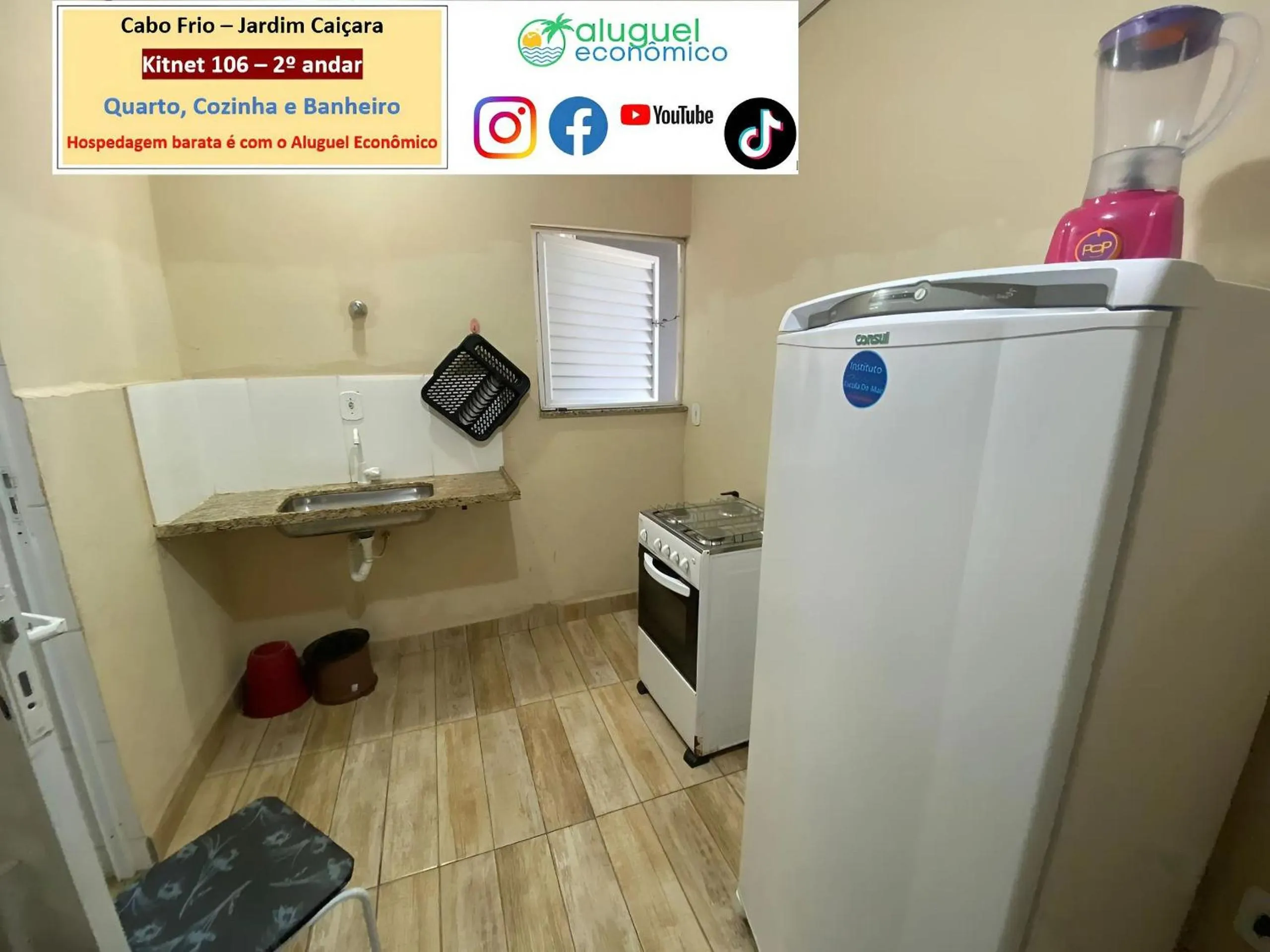 Kitchen or kitchenette in Cabo Frio - Jardim Caiçara - Aluguel Econômico