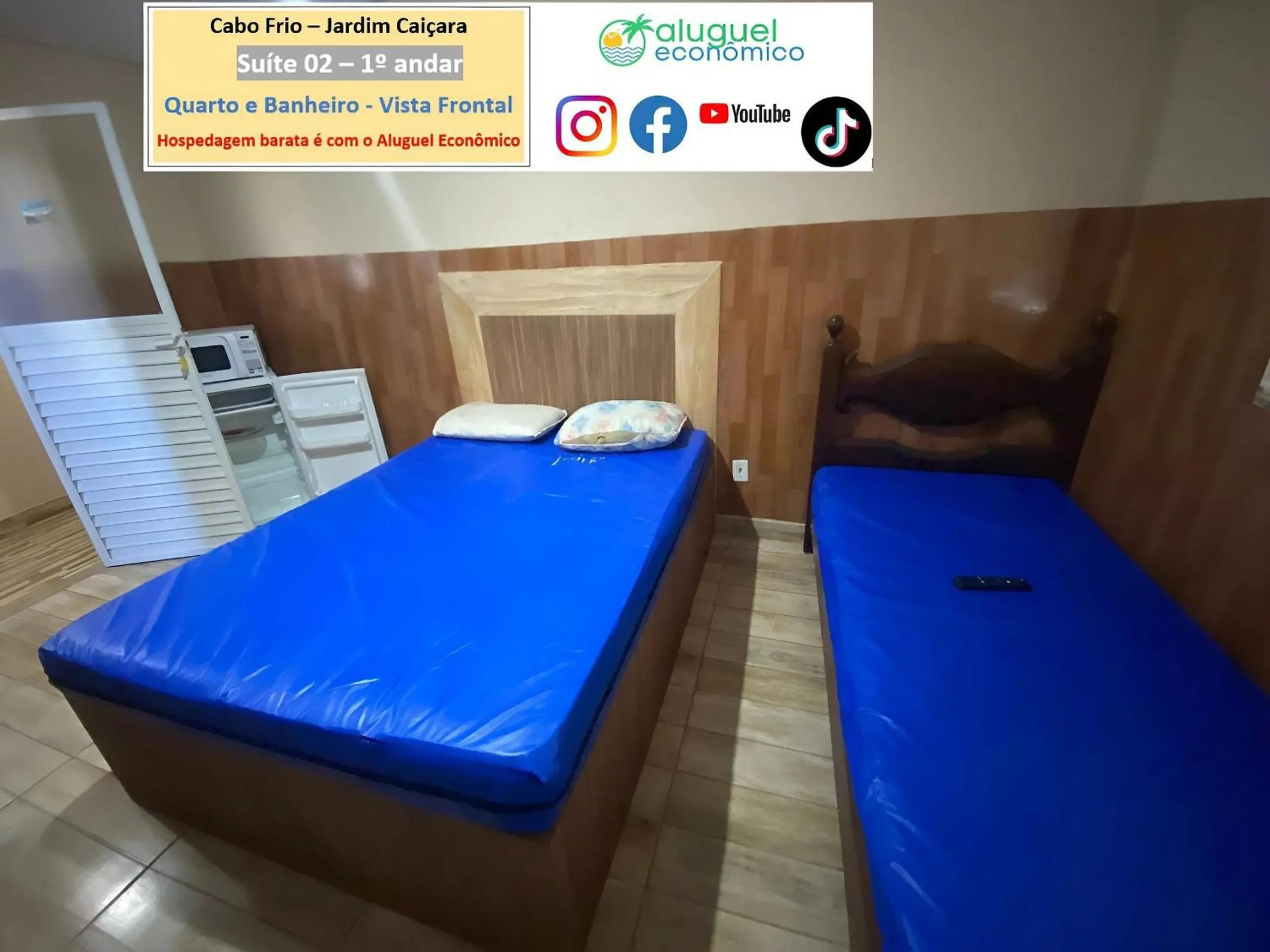 Bedroom, Bed in Cabo Frio - Jardim Caiçara - Aluguel Econômico