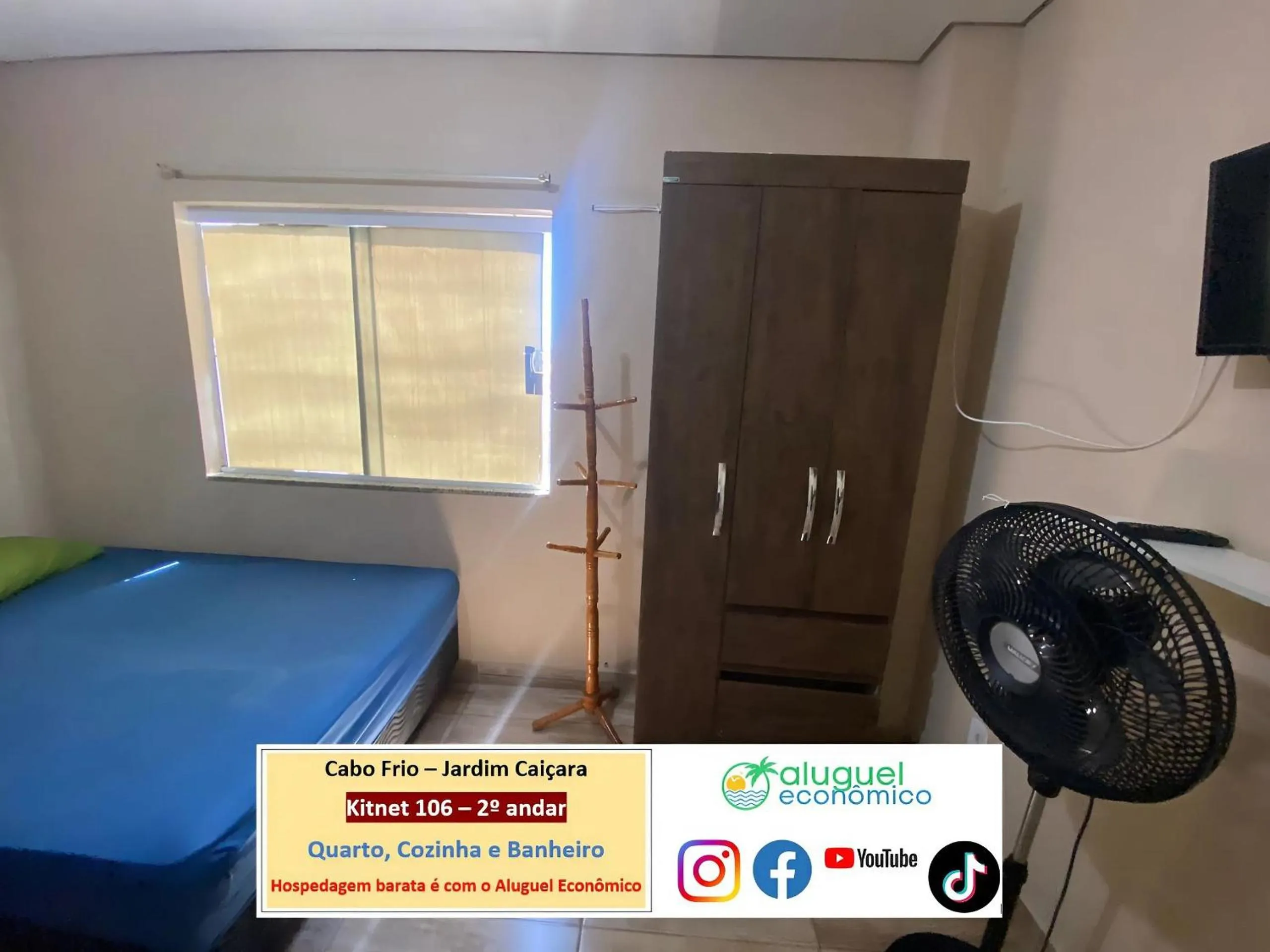 Bedroom, Bed in Cabo Frio - Jardim Caiçara - Aluguel Econômico