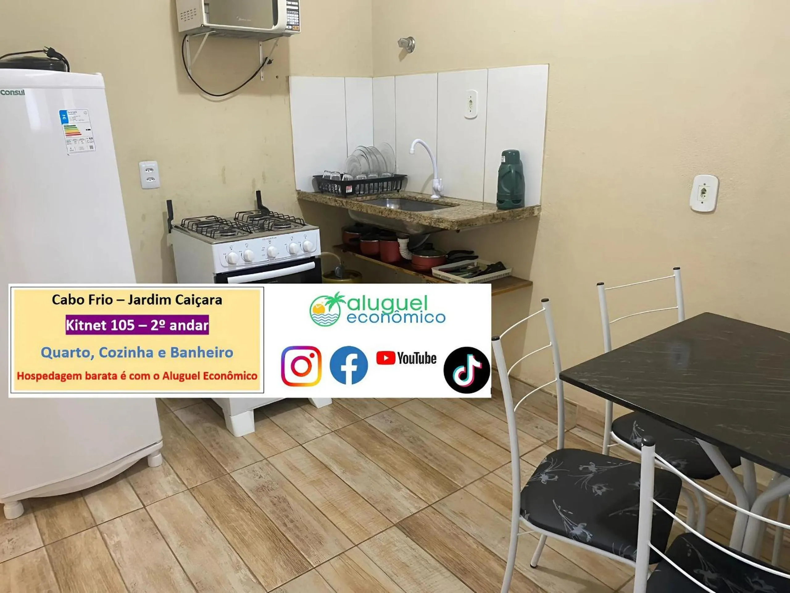 Kitchen or kitchenette in Cabo Frio - Jardim Caiçara - Aluguel Econômico
