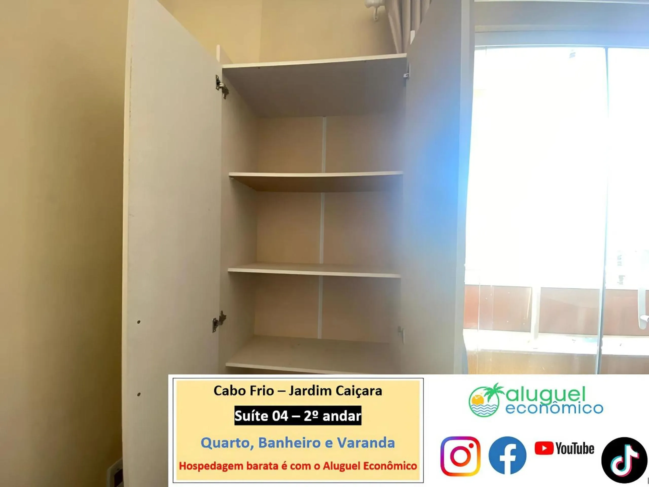 Bedroom in Cabo Frio - Jardim Caiçara - Aluguel Econômico