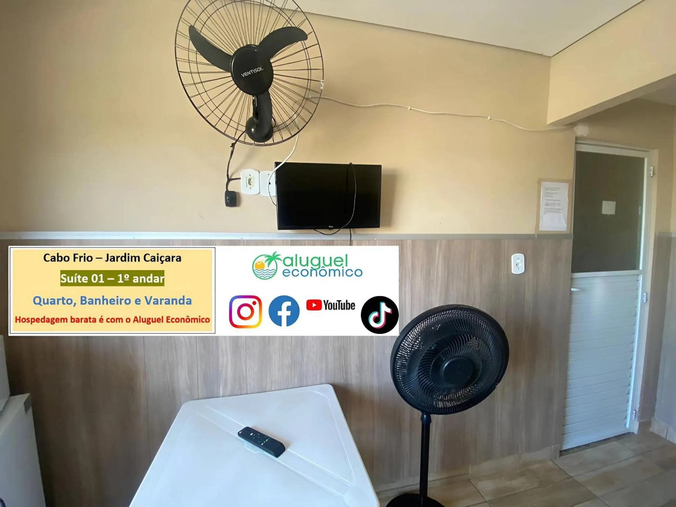 Bedroom in Cabo Frio - Jardim Caiçara - Aluguel Econômico