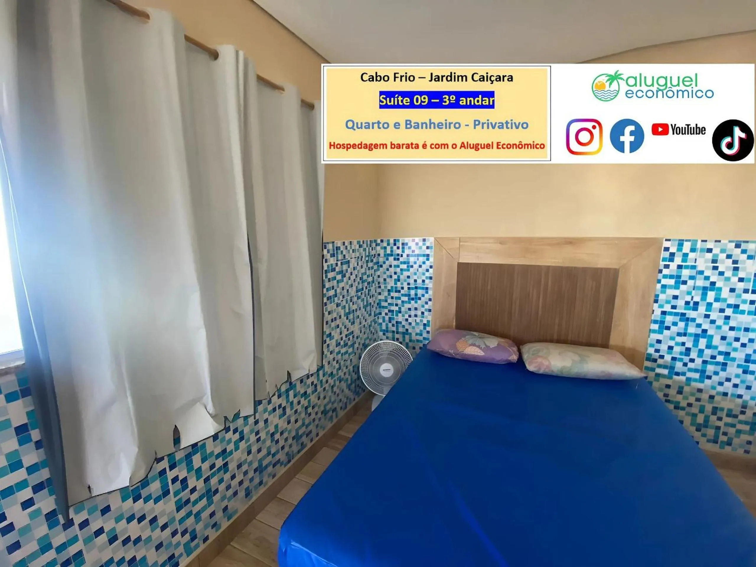 Bedroom, Bed in Cabo Frio - Jardim Caiçara - Aluguel Econômico