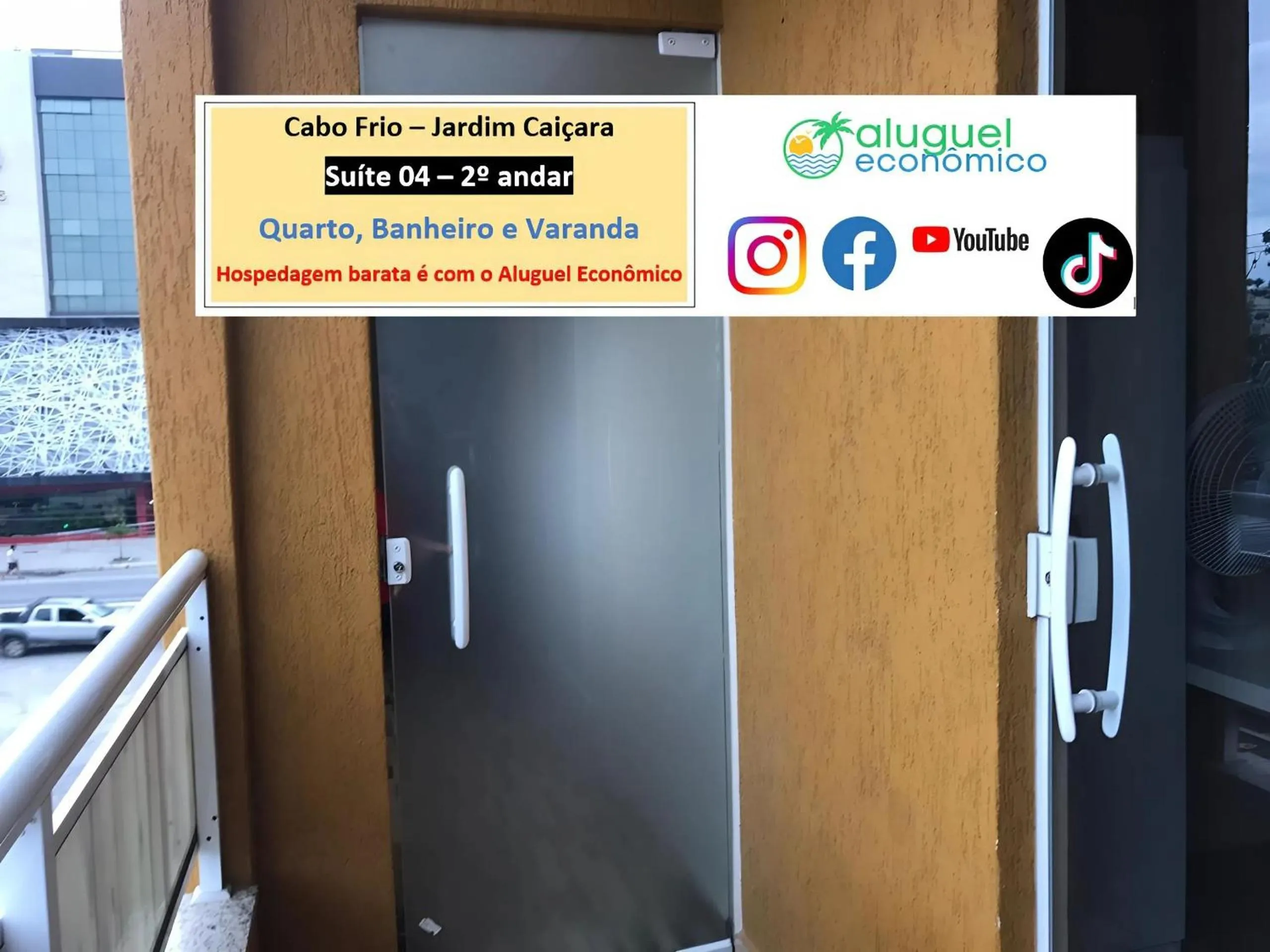 Balcony/Terrace in Cabo Frio - Jardim Caiçara - Aluguel Econômico