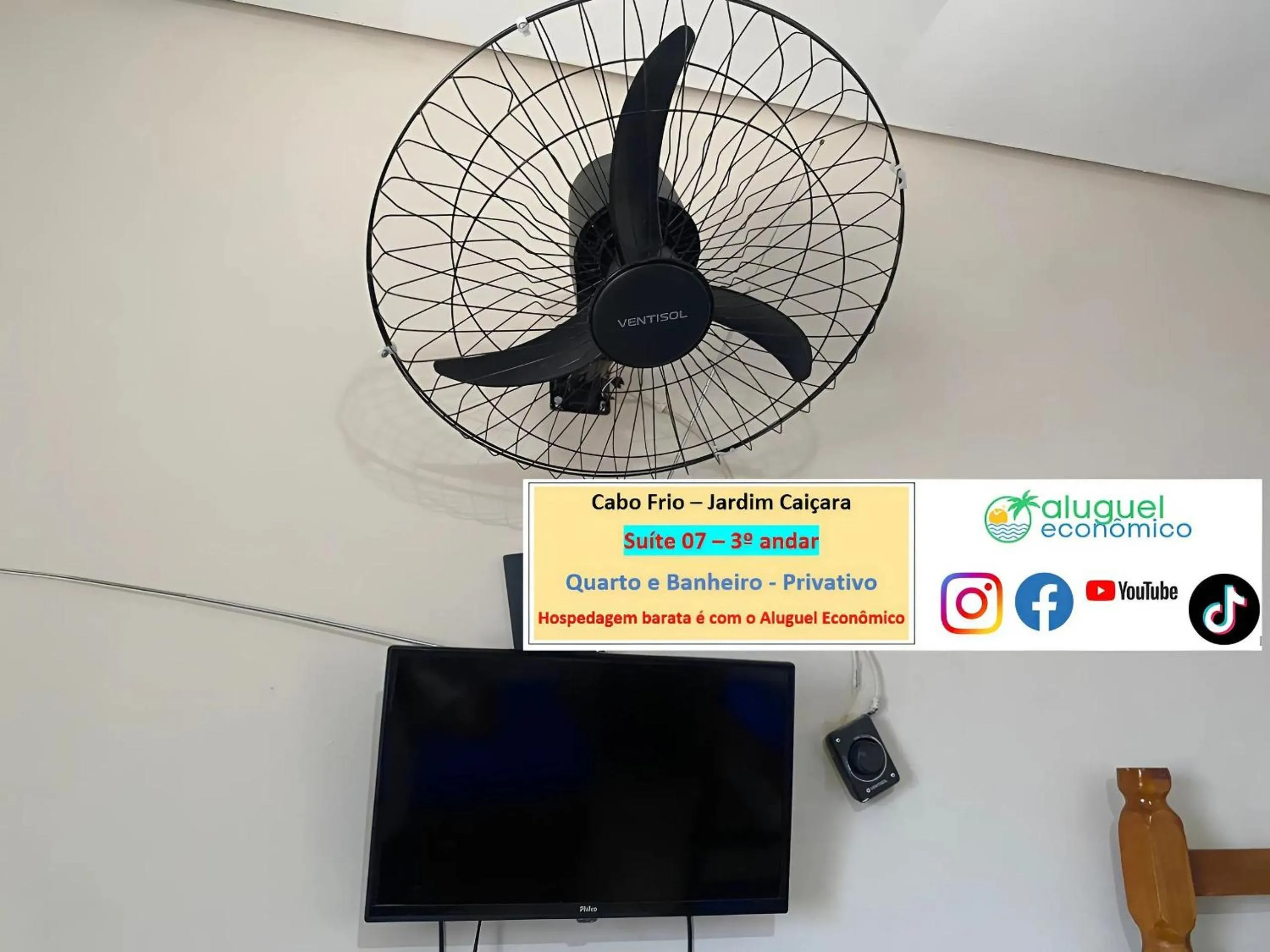 Bedroom in Cabo Frio - Jardim Caiçara - Aluguel Econômico