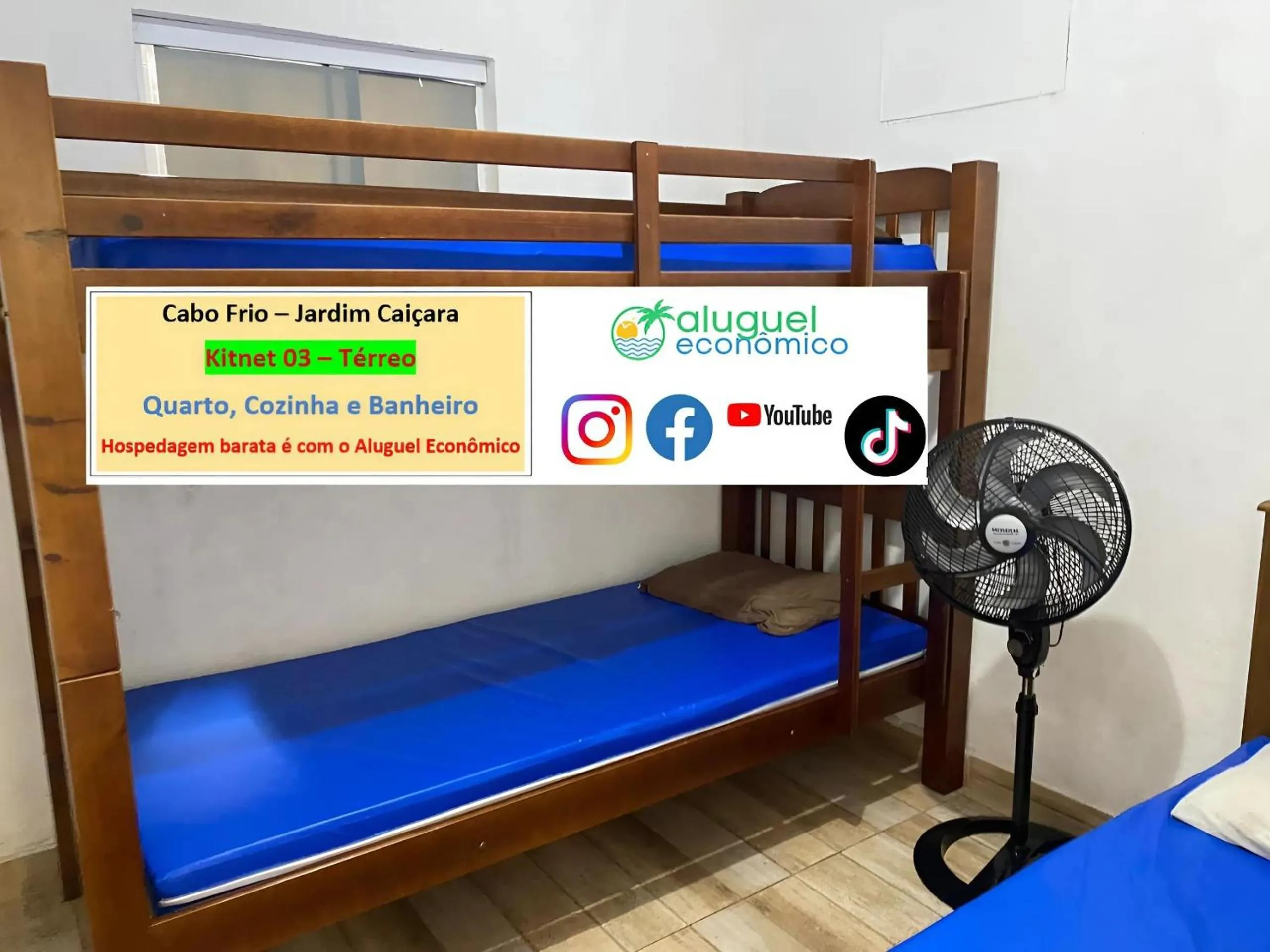 Bedroom, Bed in Cabo Frio - Jardim Caiçara - Aluguel Econômico