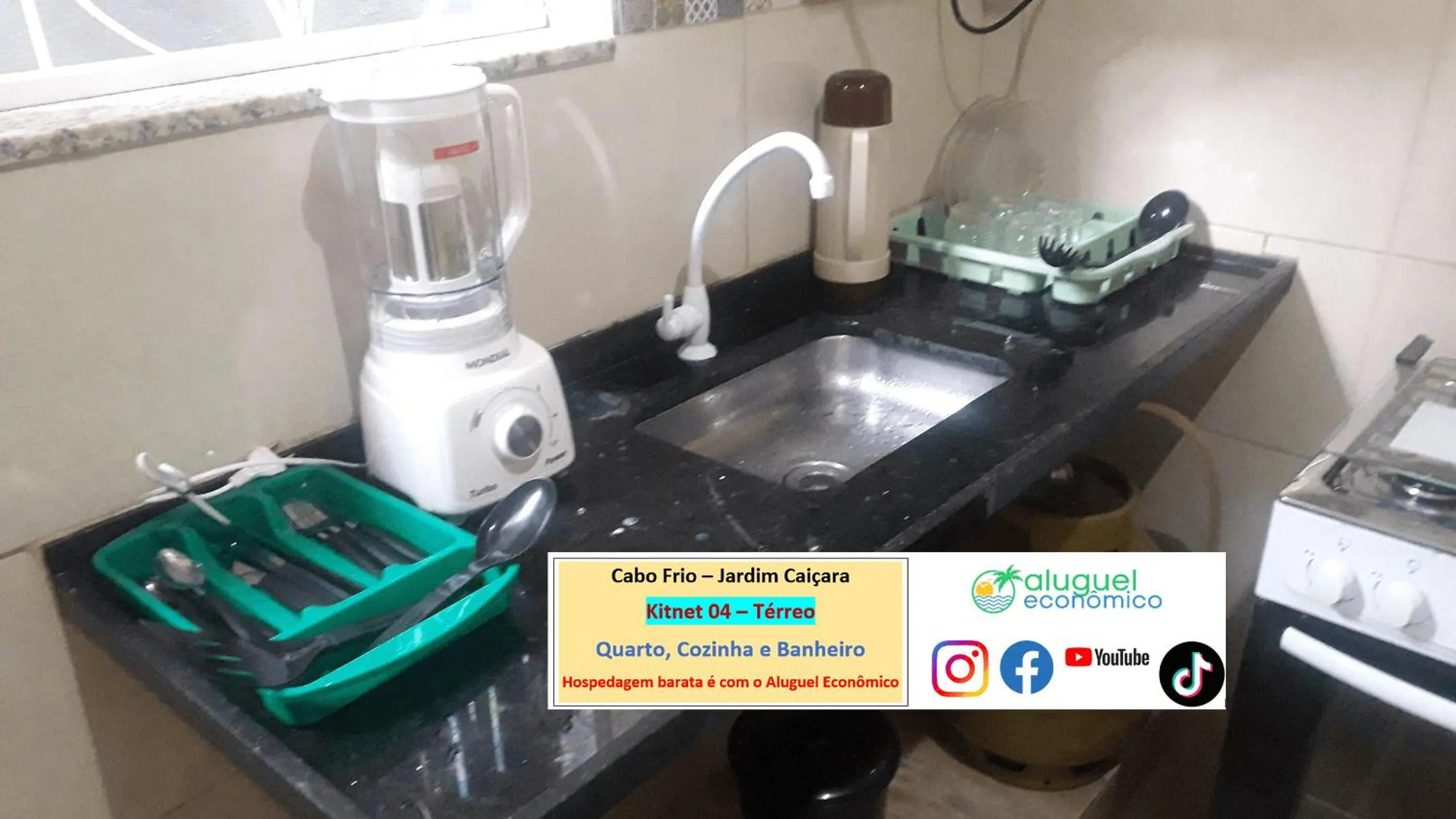 Kitchen or kitchenette in Cabo Frio - Jardim Caiçara - Aluguel Econômico