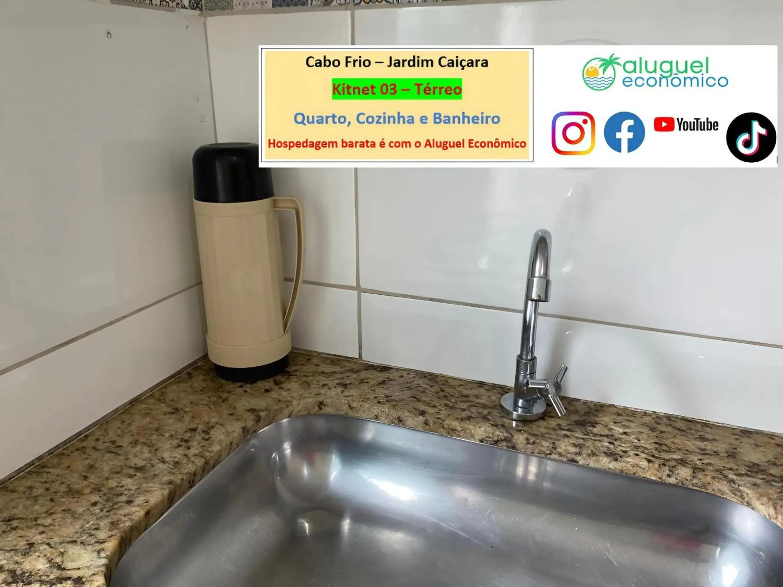 Kitchen or kitchenette in Cabo Frio - Jardim Caiçara - Aluguel Econômico