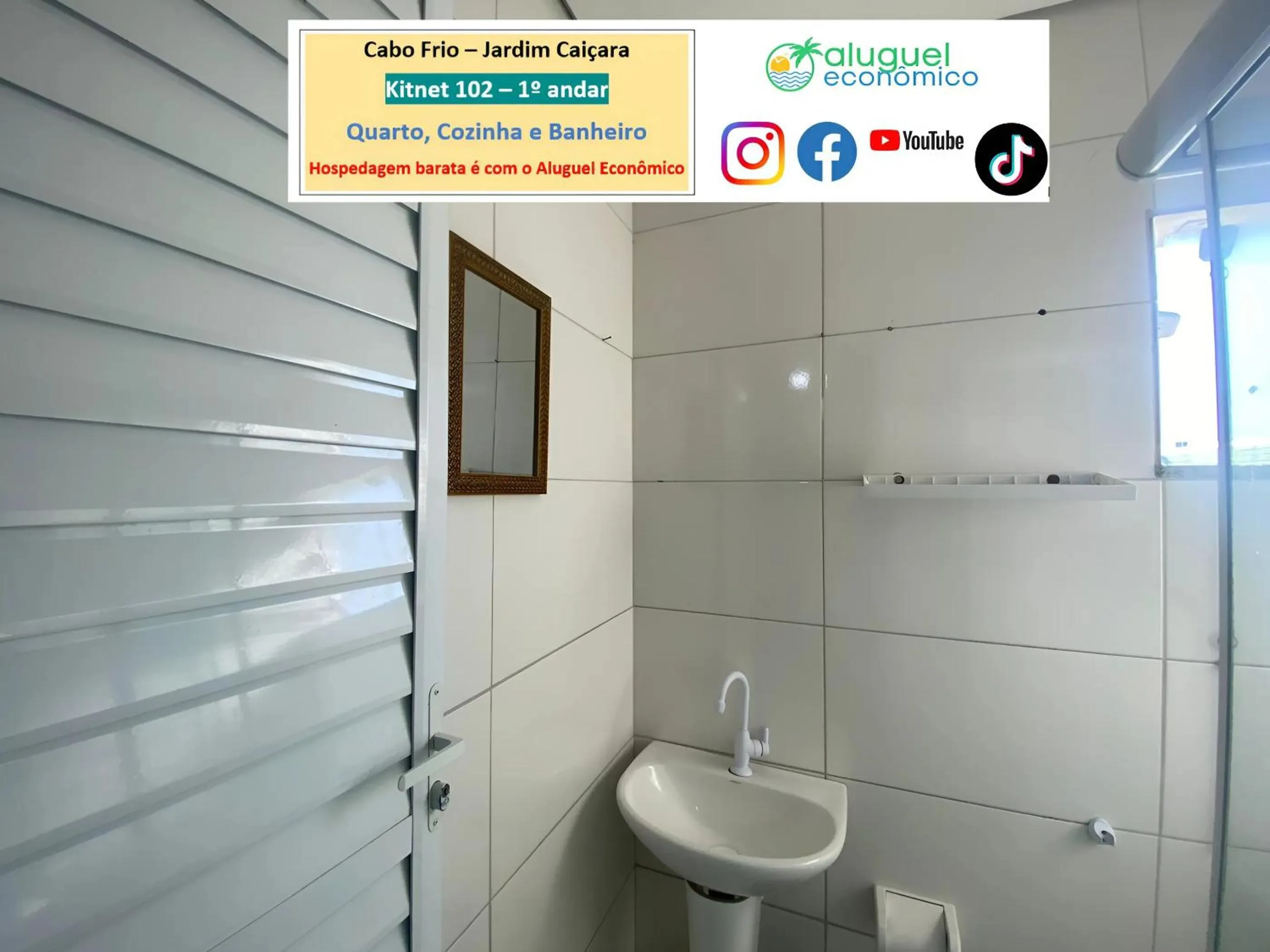 Bathroom in Cabo Frio - Jardim Caiçara - Aluguel Econômico