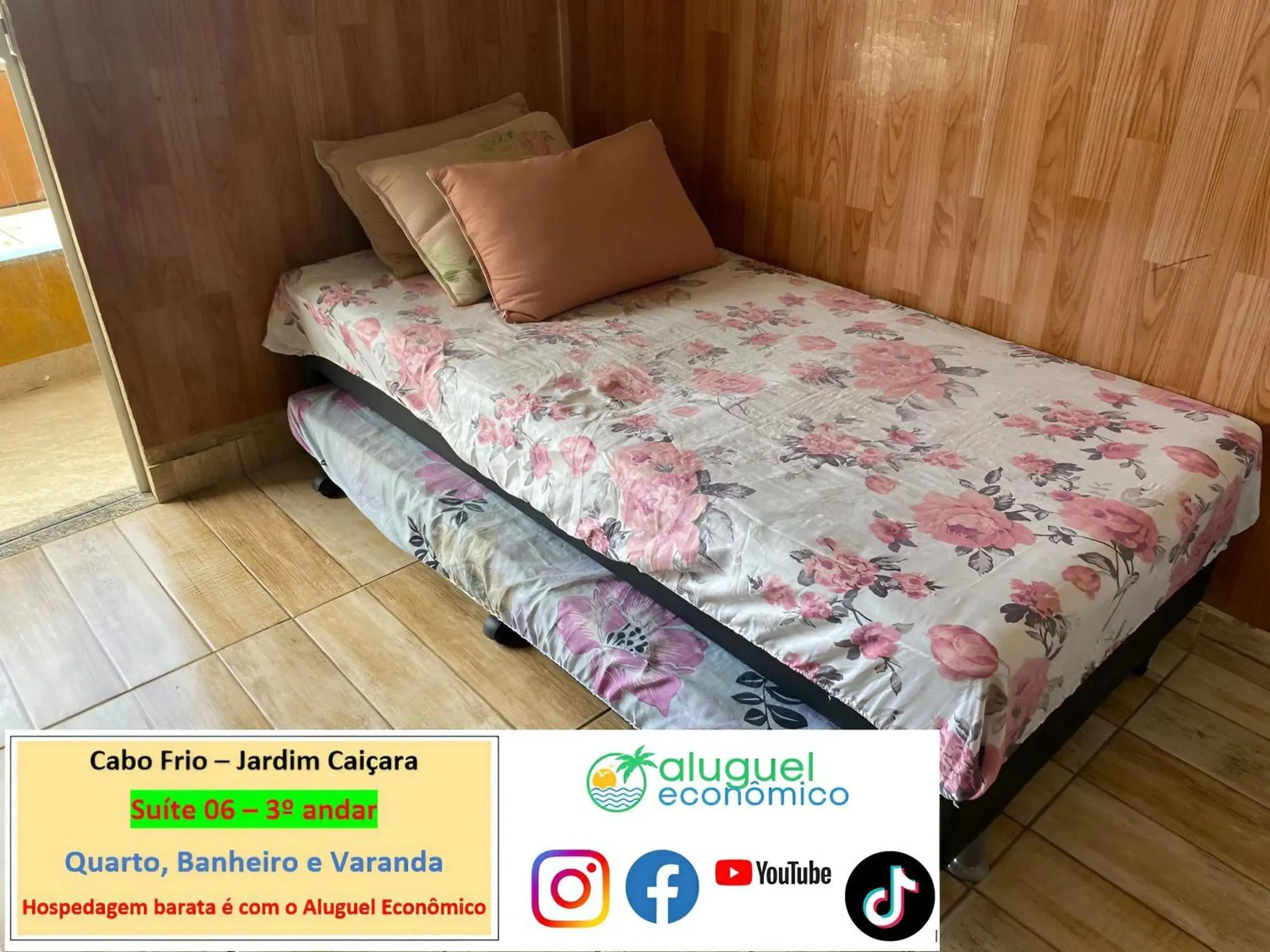 Bedroom, Bed in Cabo Frio - Jardim Caiçara - Aluguel Econômico