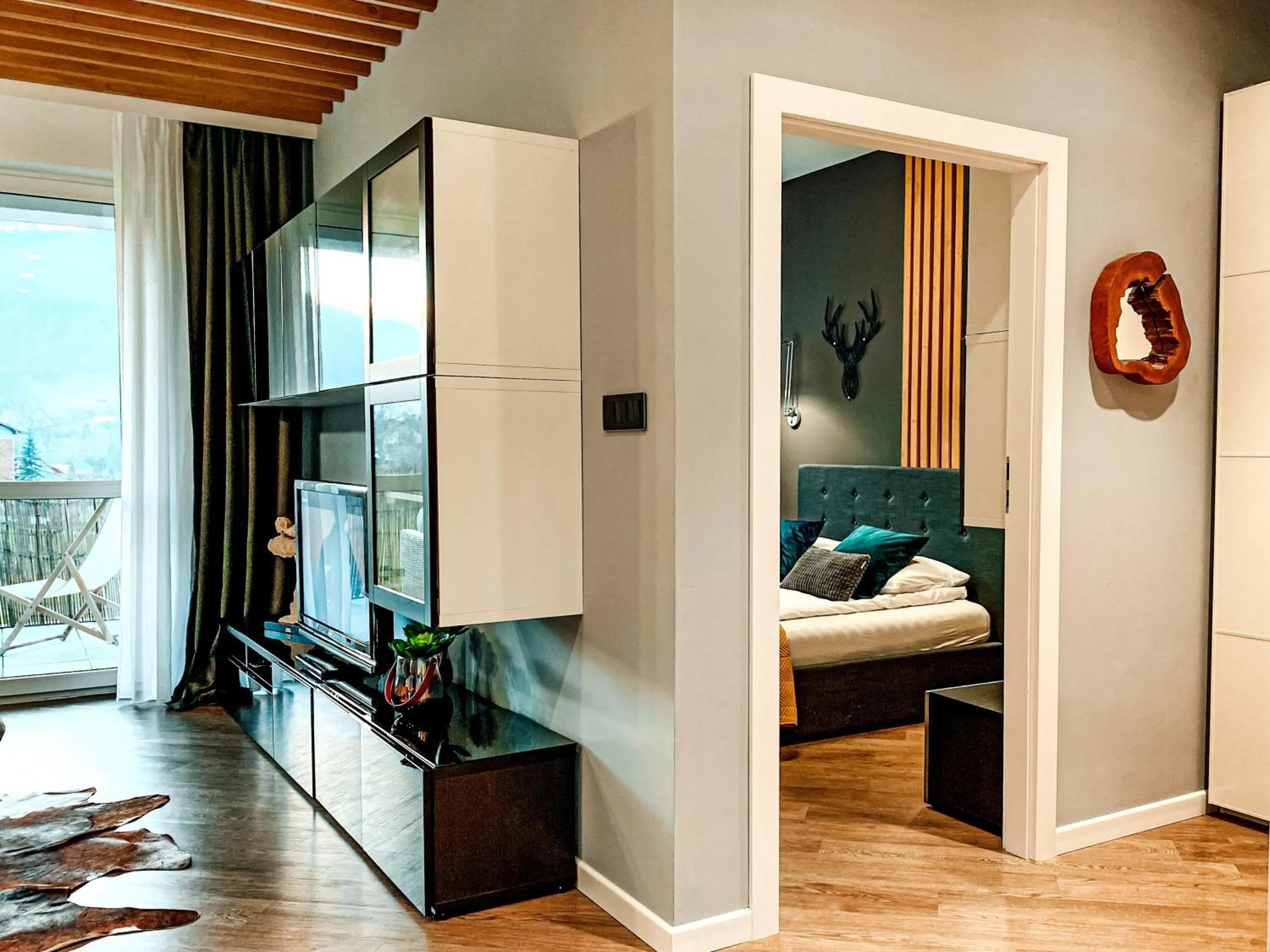 TV and multimedia, Bed in Apartament Olympic - Beskidy To Tu