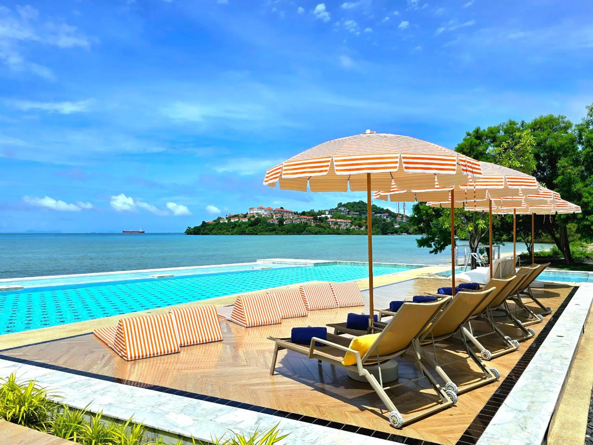 Pool view in Charcoal Panwa Beach Phuket