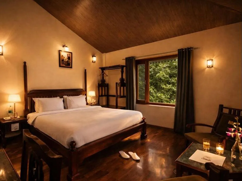 Bedroom, Bed in The Sky Imperial Jungle Camp Resort