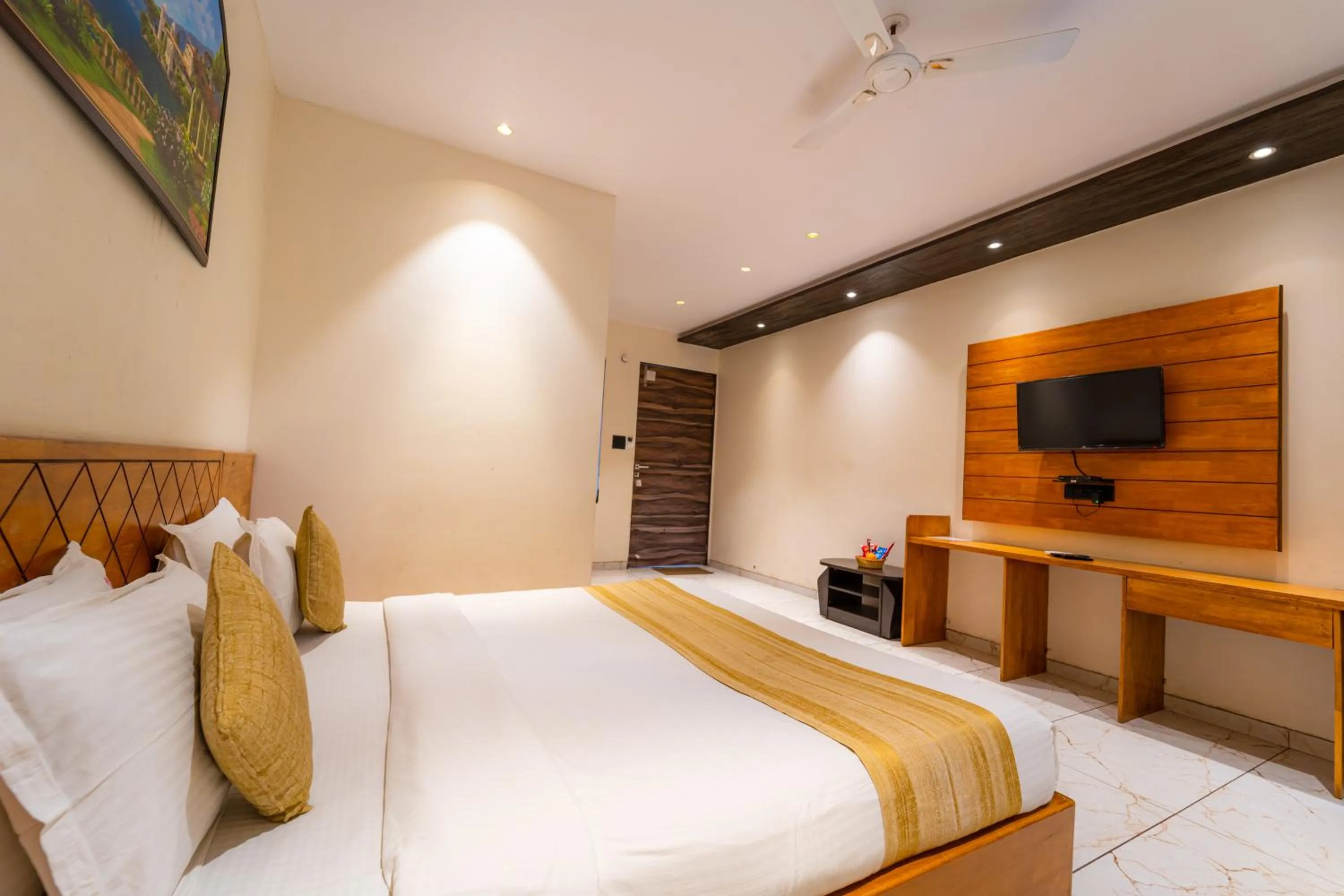 Bed in Red Button Resort