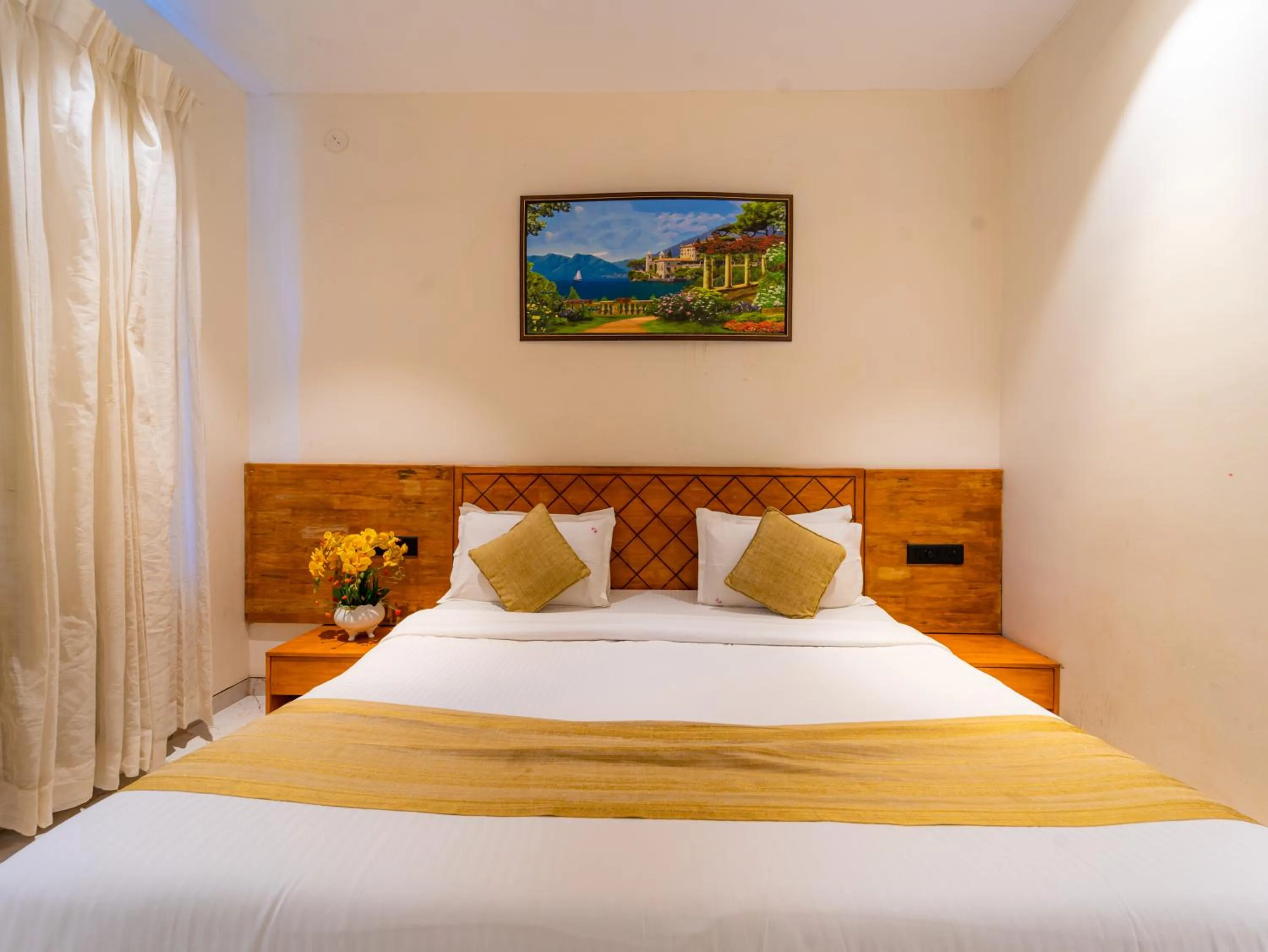 Bed in Red Button Resort