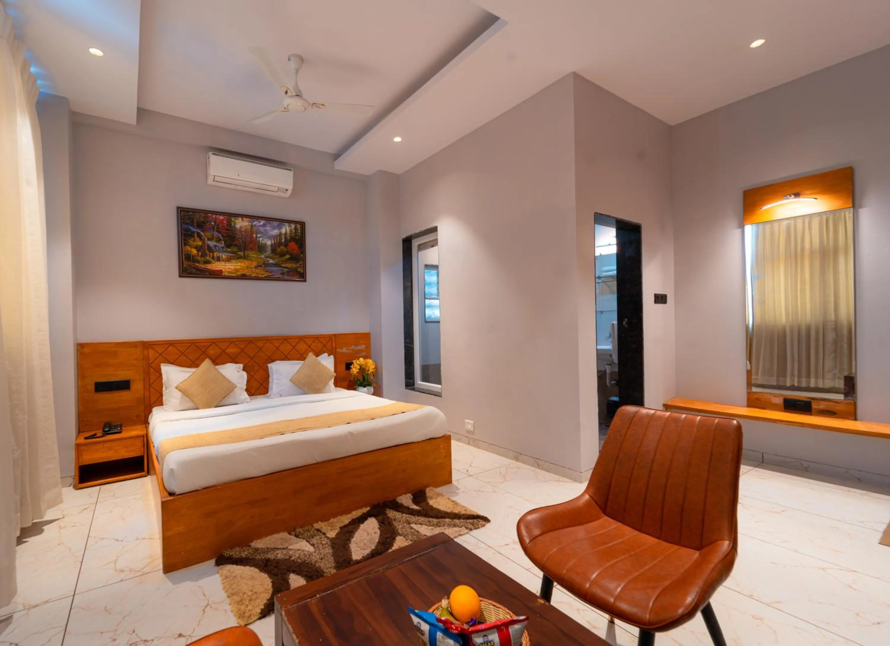 Bed in Red Button Resort