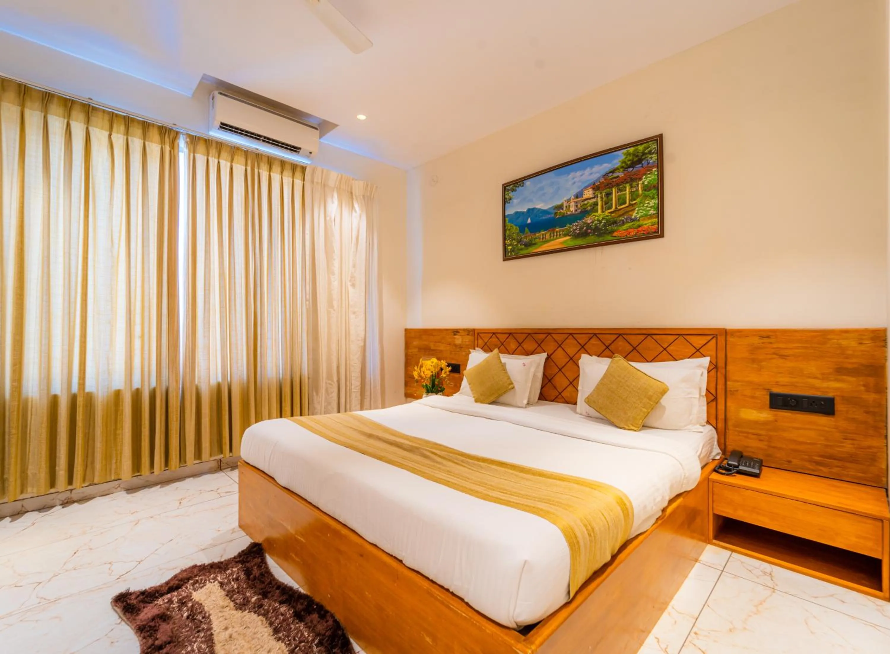 Bed in Red Button Resort