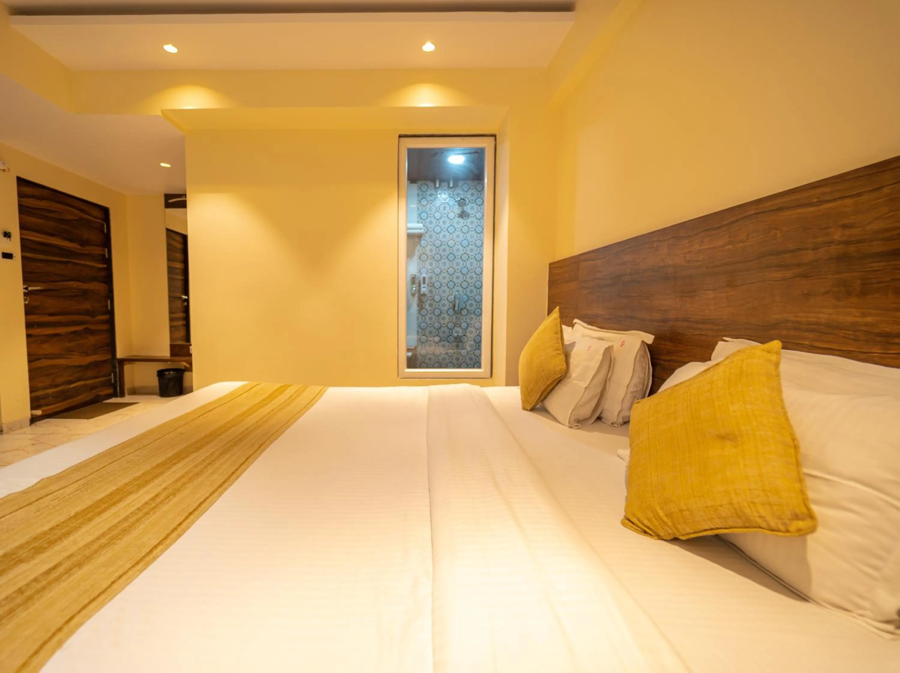 Bed in Red Button Resort