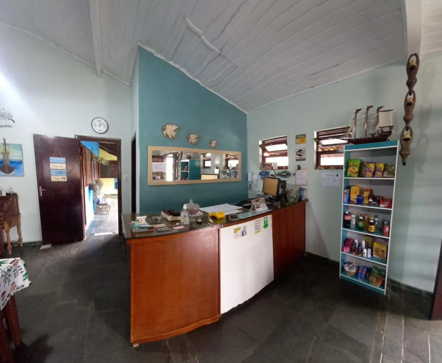 Lobby or reception in Pousada Chalé do Beija Flor