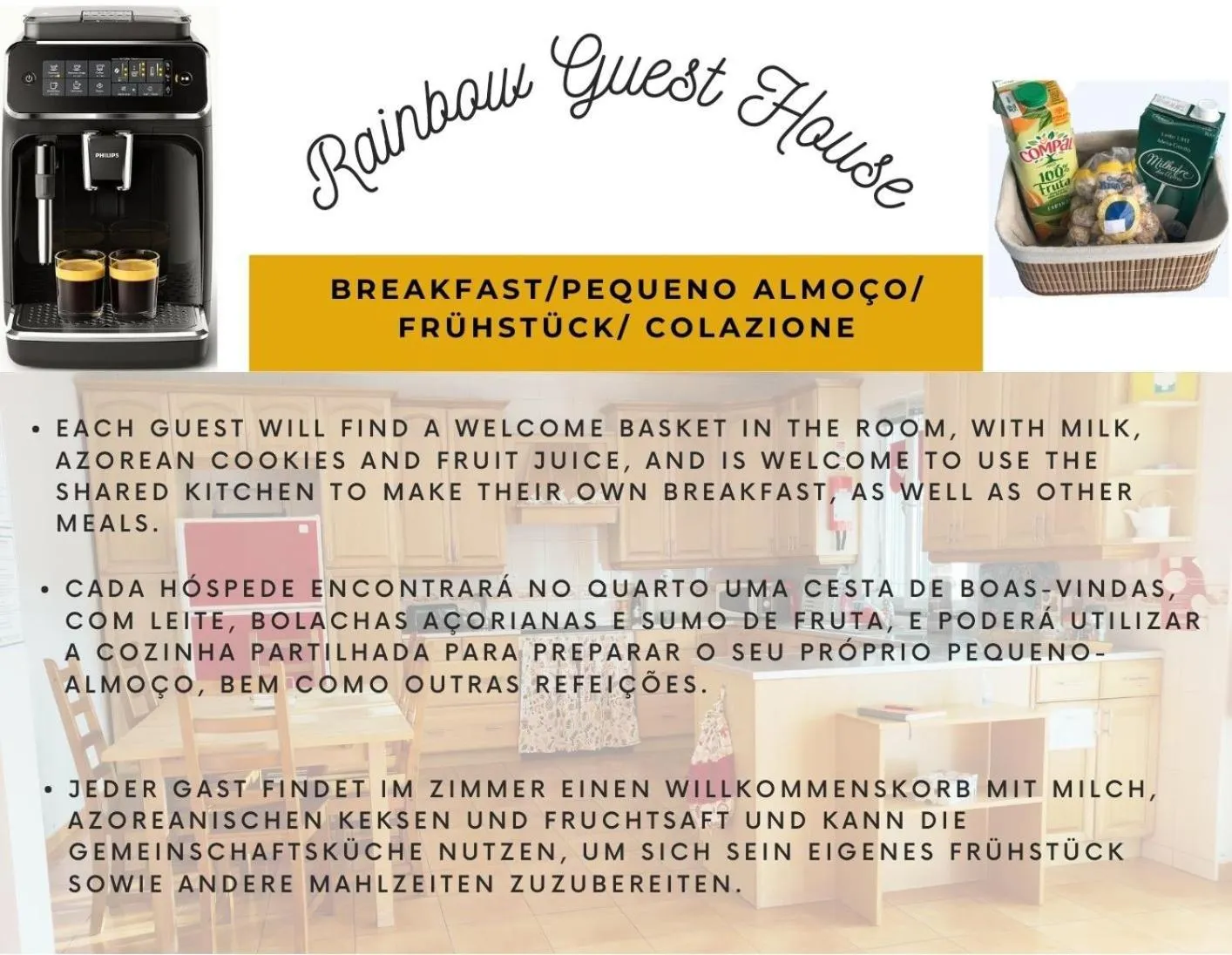 Breakfast in Rainbow Guest House