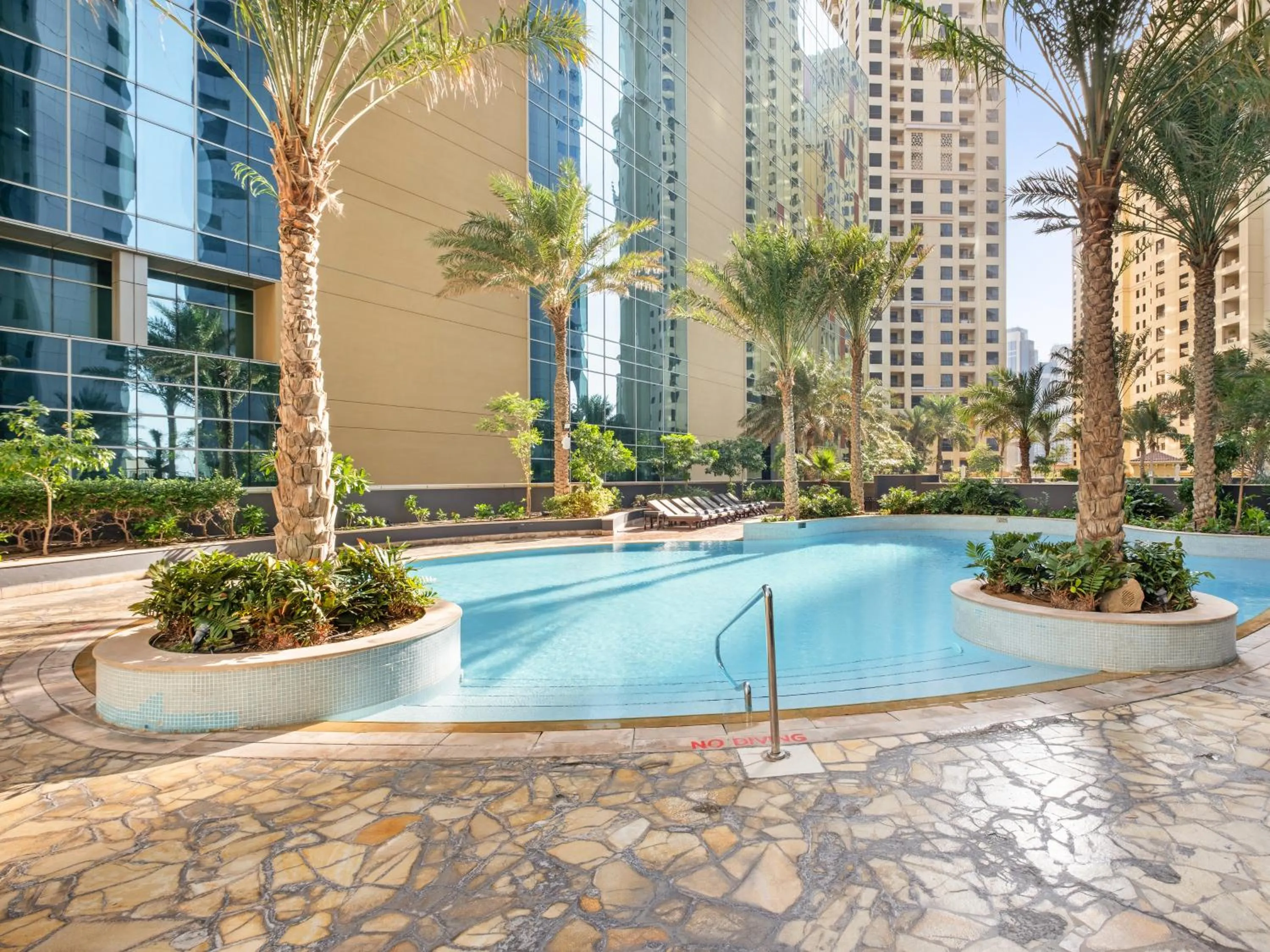Swimming pool in Blue Beach Tower The Walk JBR