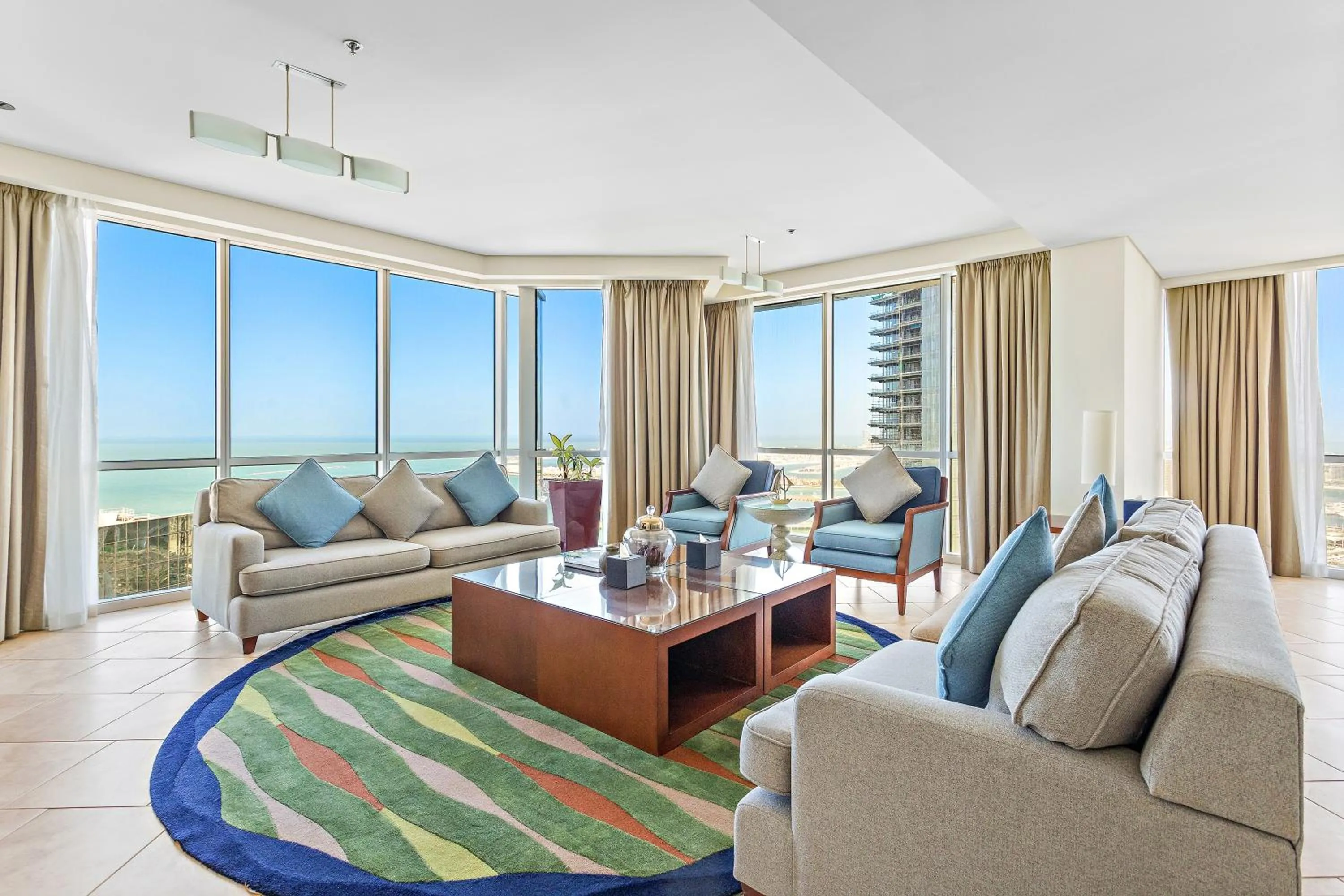Living room in Blue Beach Tower The Walk JBR
