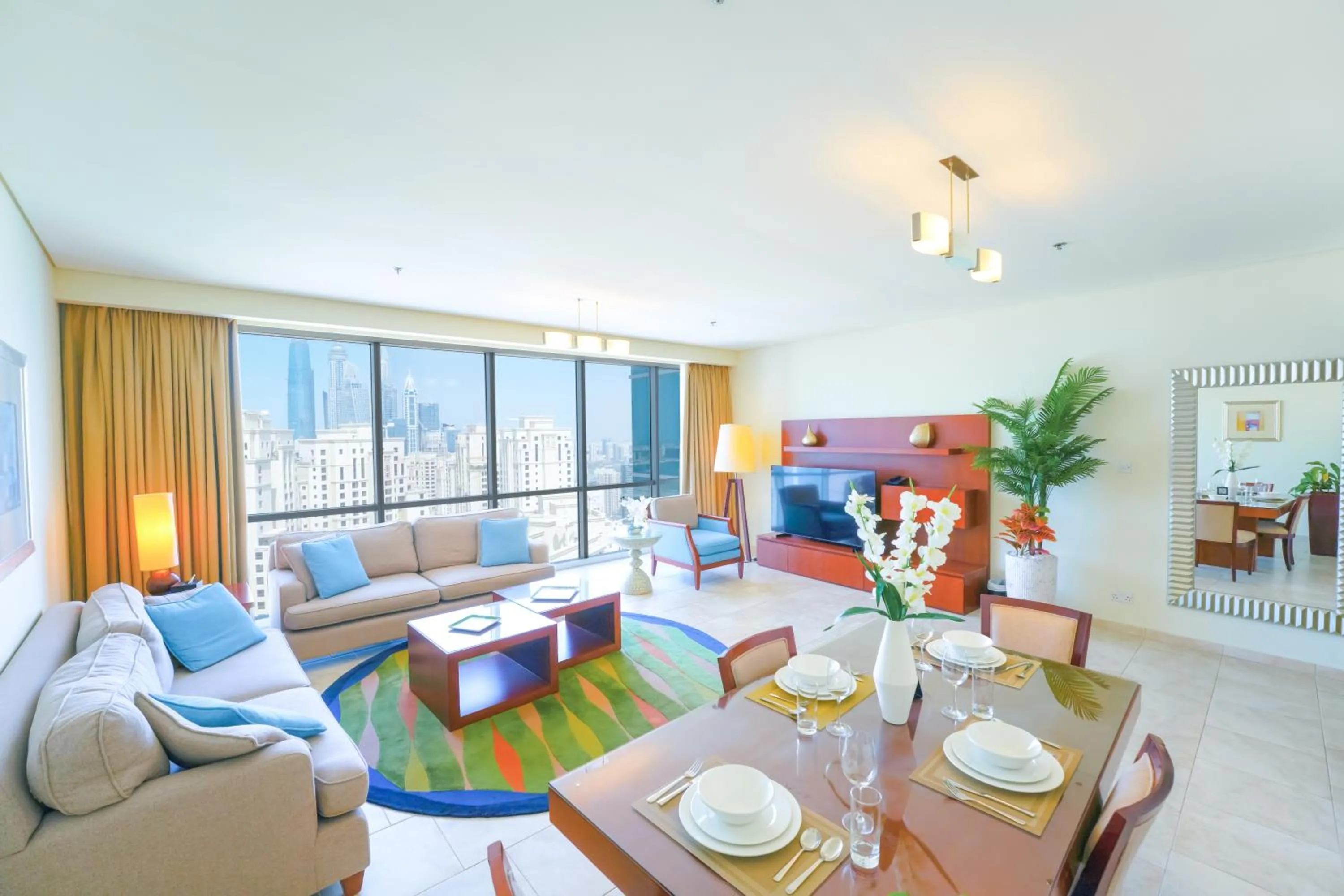 Living room in Blue Beach Tower The Walk JBR