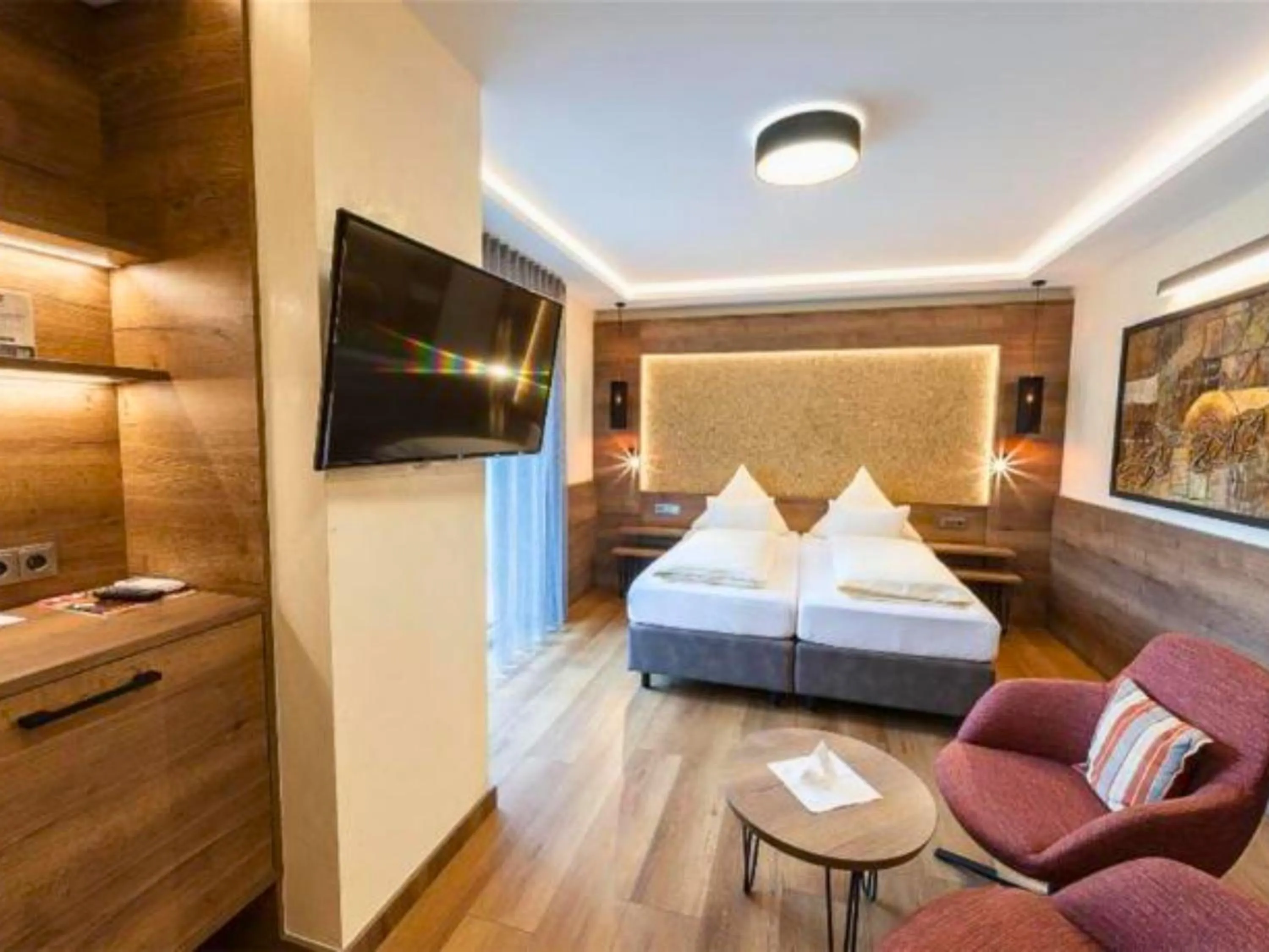 TV and multimedia, Bed in Hotel Lamm