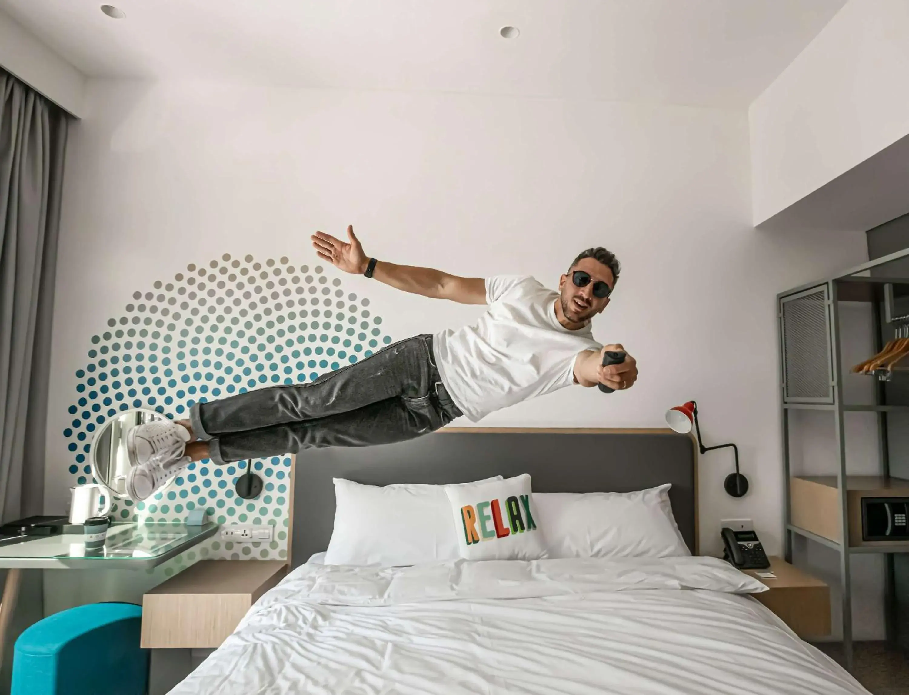 Bedroom, Bed in Rove La Mer Beach, Jumeirah Bedroom, Bed in Rove La Mer Beach, Jumeirah