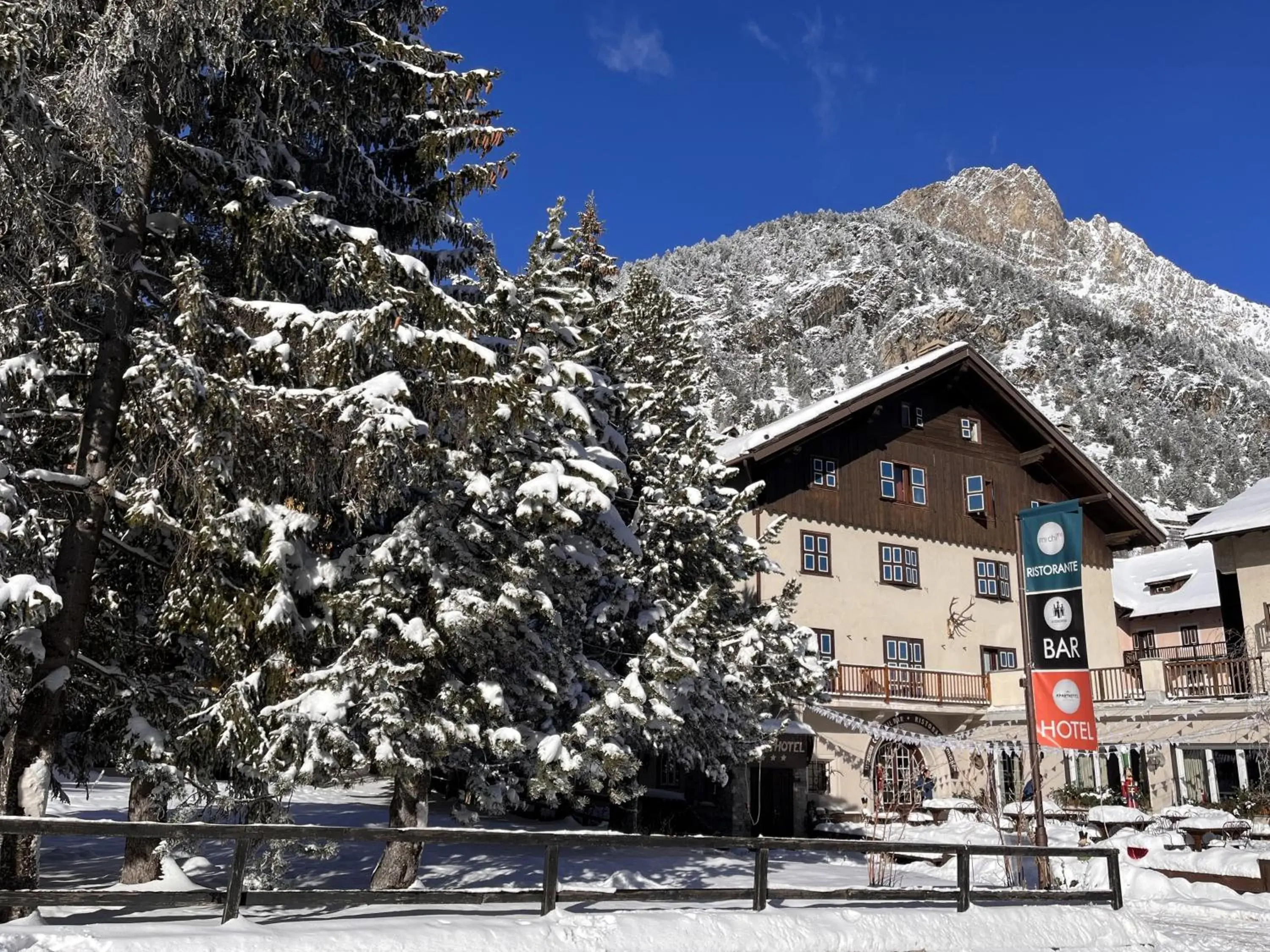 Property building in Aparthotel Claviere Property building in Aparthotel Claviere