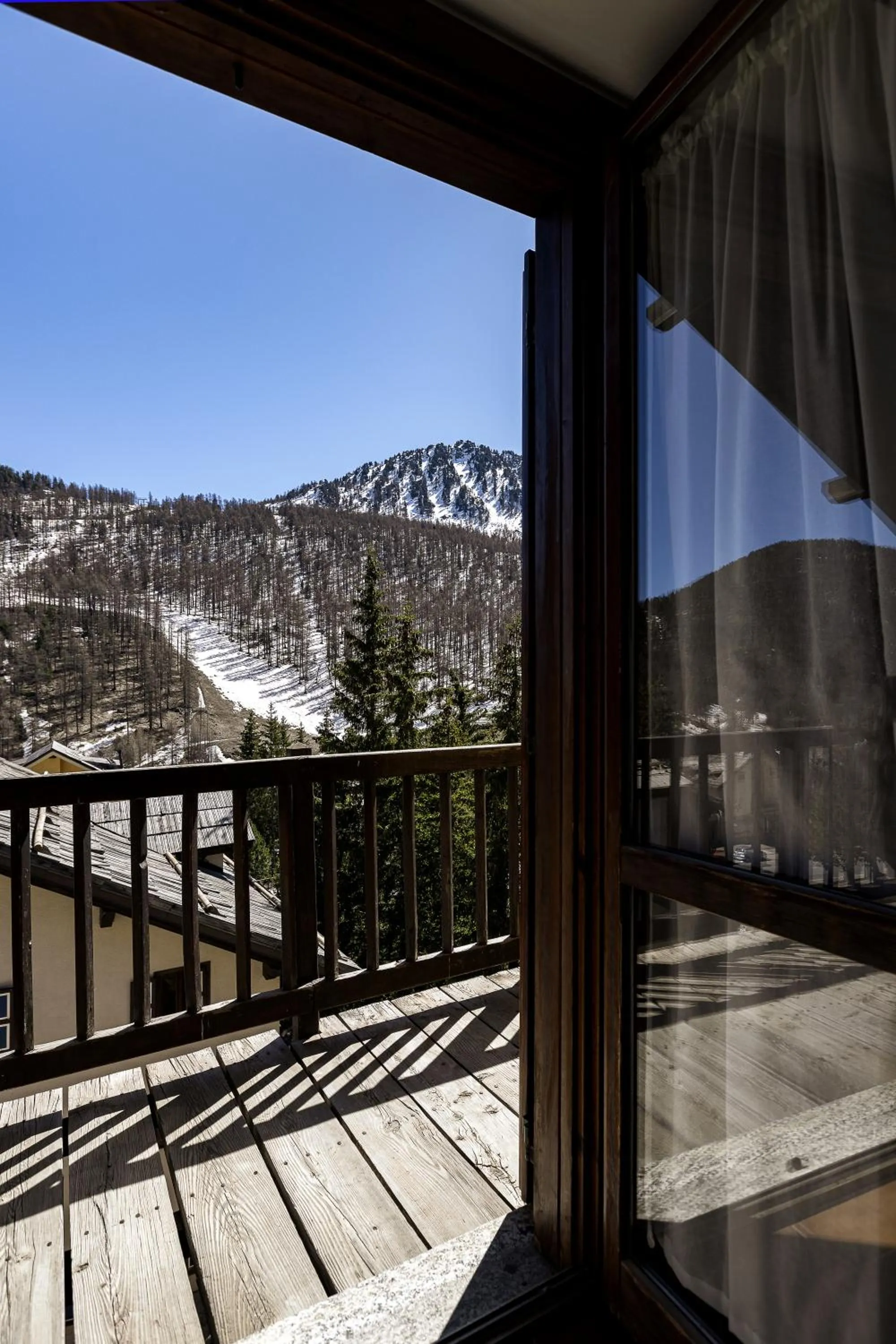 Balcony/Terrace in Aparthotel Claviere
