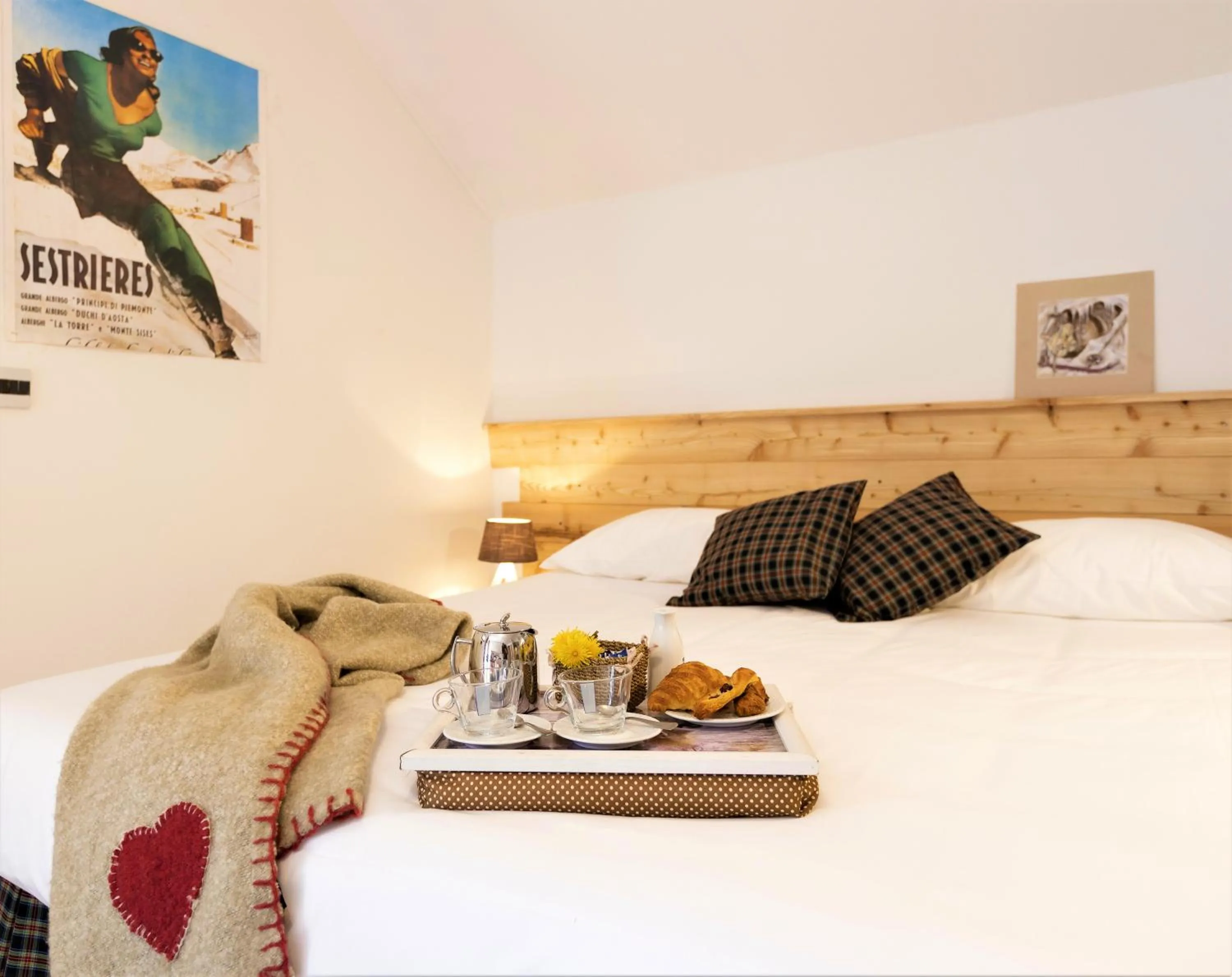 Bed in Aparthotel Claviere