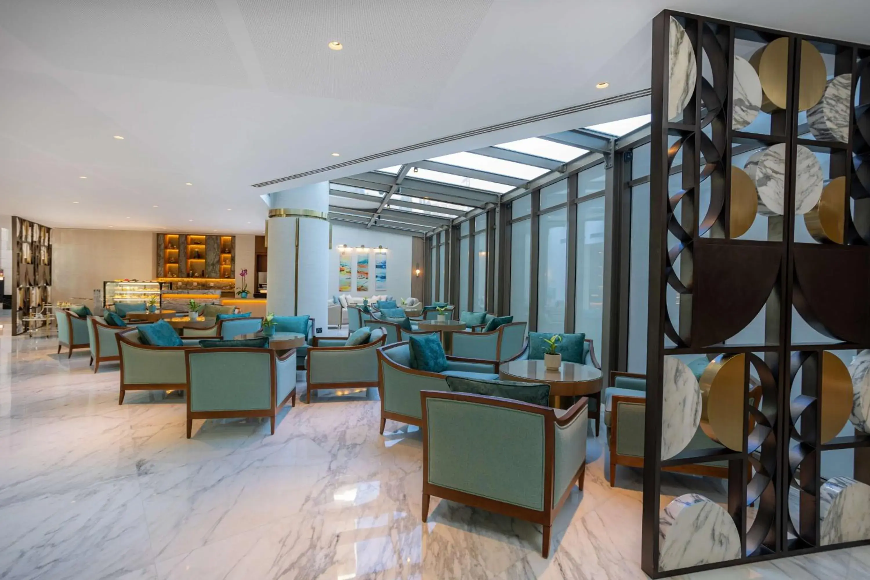 Lobby or reception in Kempinski Hotel Amman Lobby or reception in Kempinski Hotel Amman