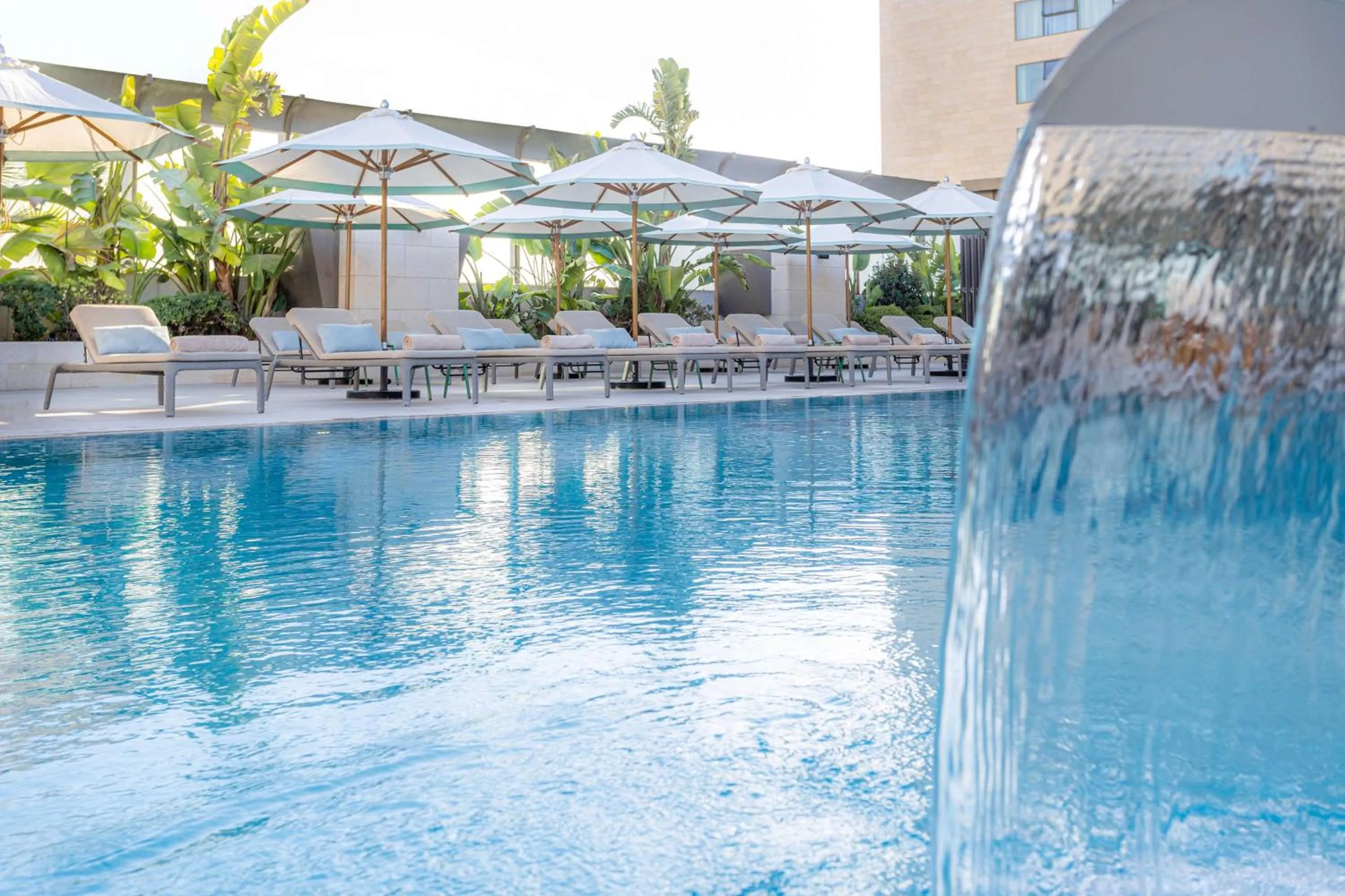 Pool view in Kempinski Hotel Amman