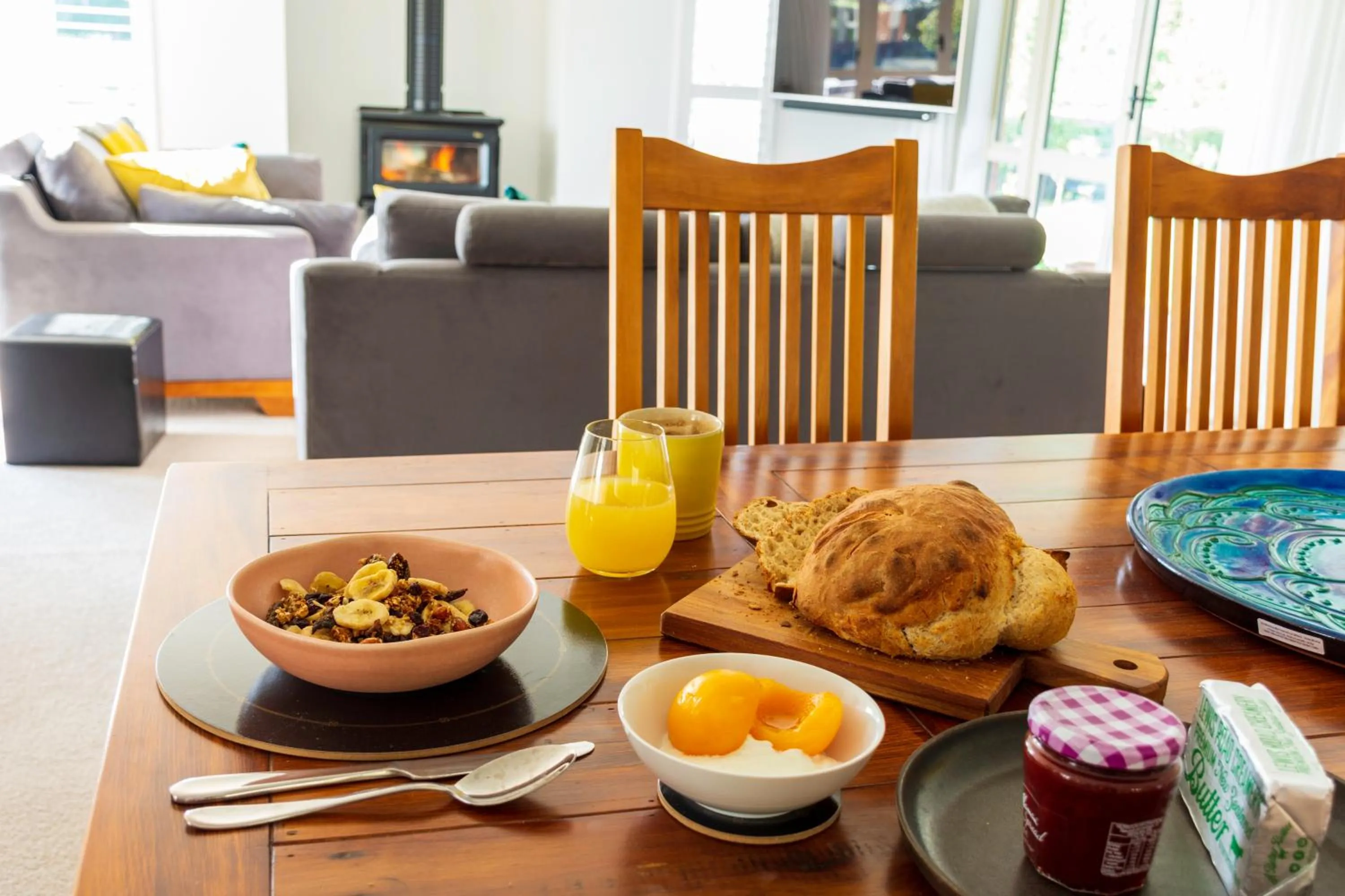Continental breakfast in Gem bed and breakfast