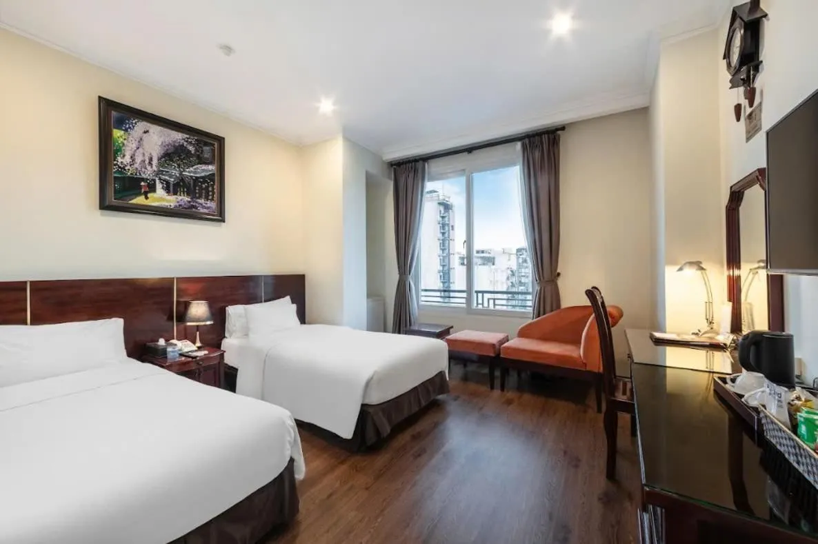 Bed in A25 Hotel - 15 Trần Quốc Toản